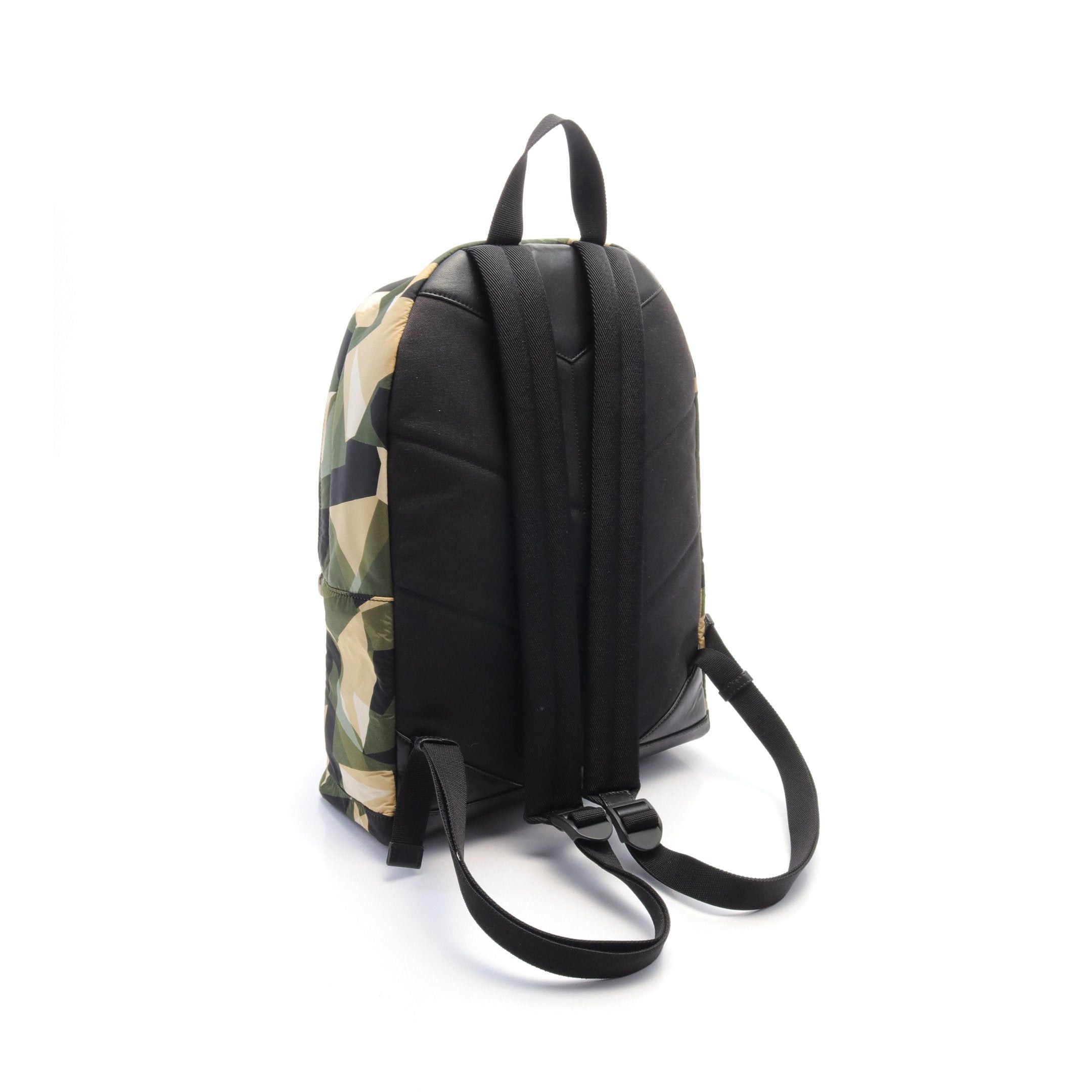 Jimmy Choo Jimmy Choo Backpack Rucksack Nylon Leather Khaki Green Black Multicolor Size ONE SIZE - 2 Thumbnail