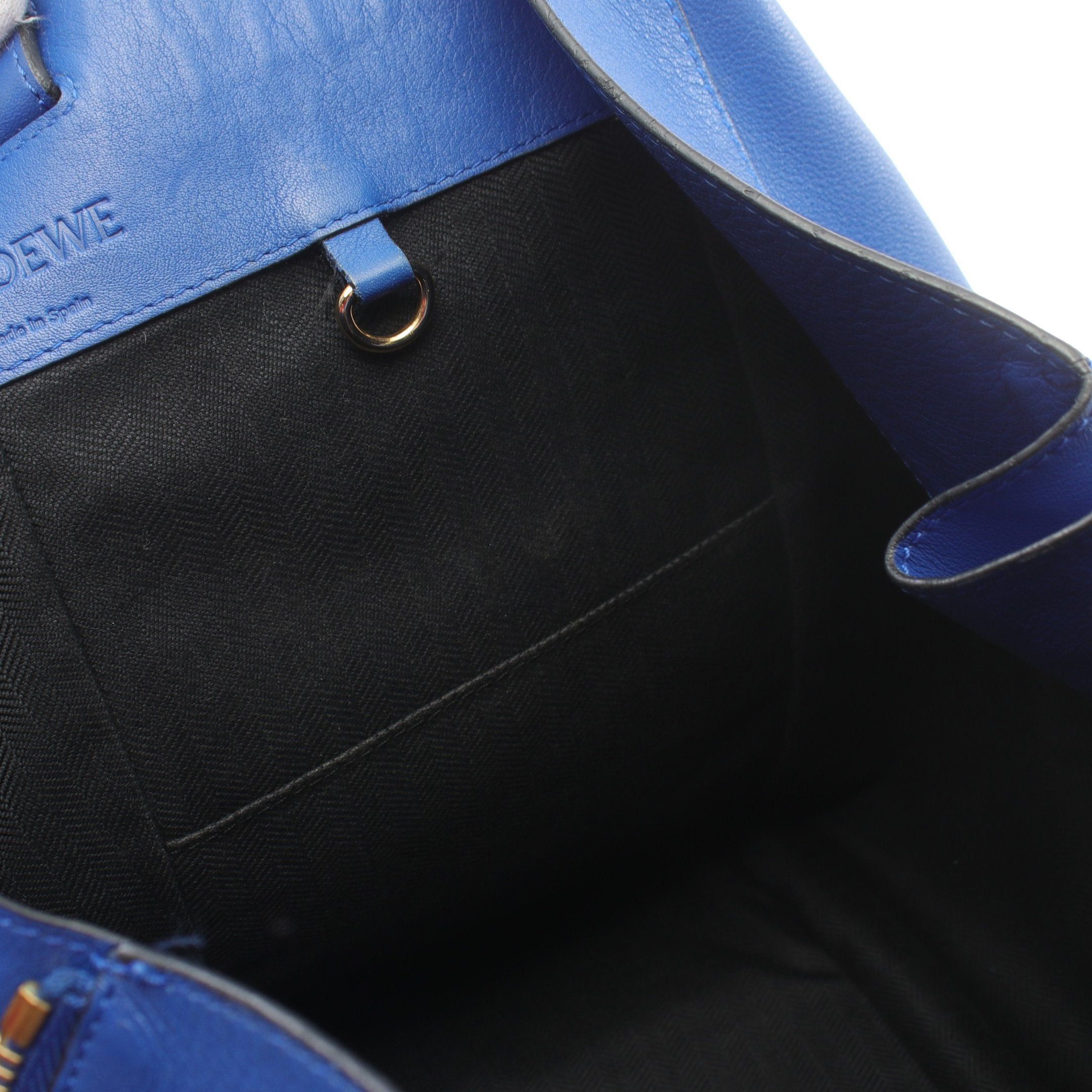 Loewe Loewe Hammock Medium Handbag Leather Blue Size ONE SIZE - 10 Thumbnail