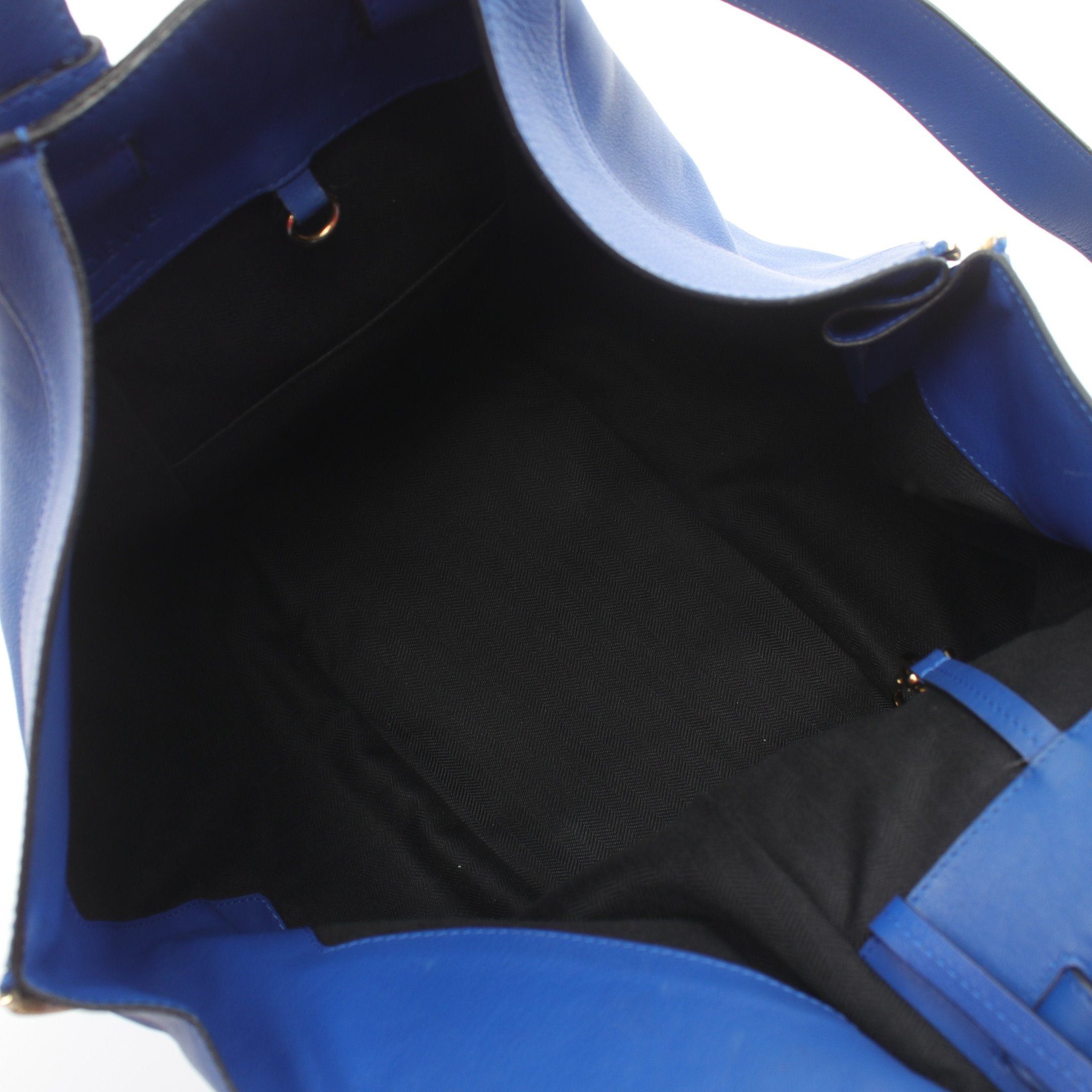 Loewe Loewe Hammock Medium Handbag Leather Blue Size ONE SIZE - 3 Thumbnail