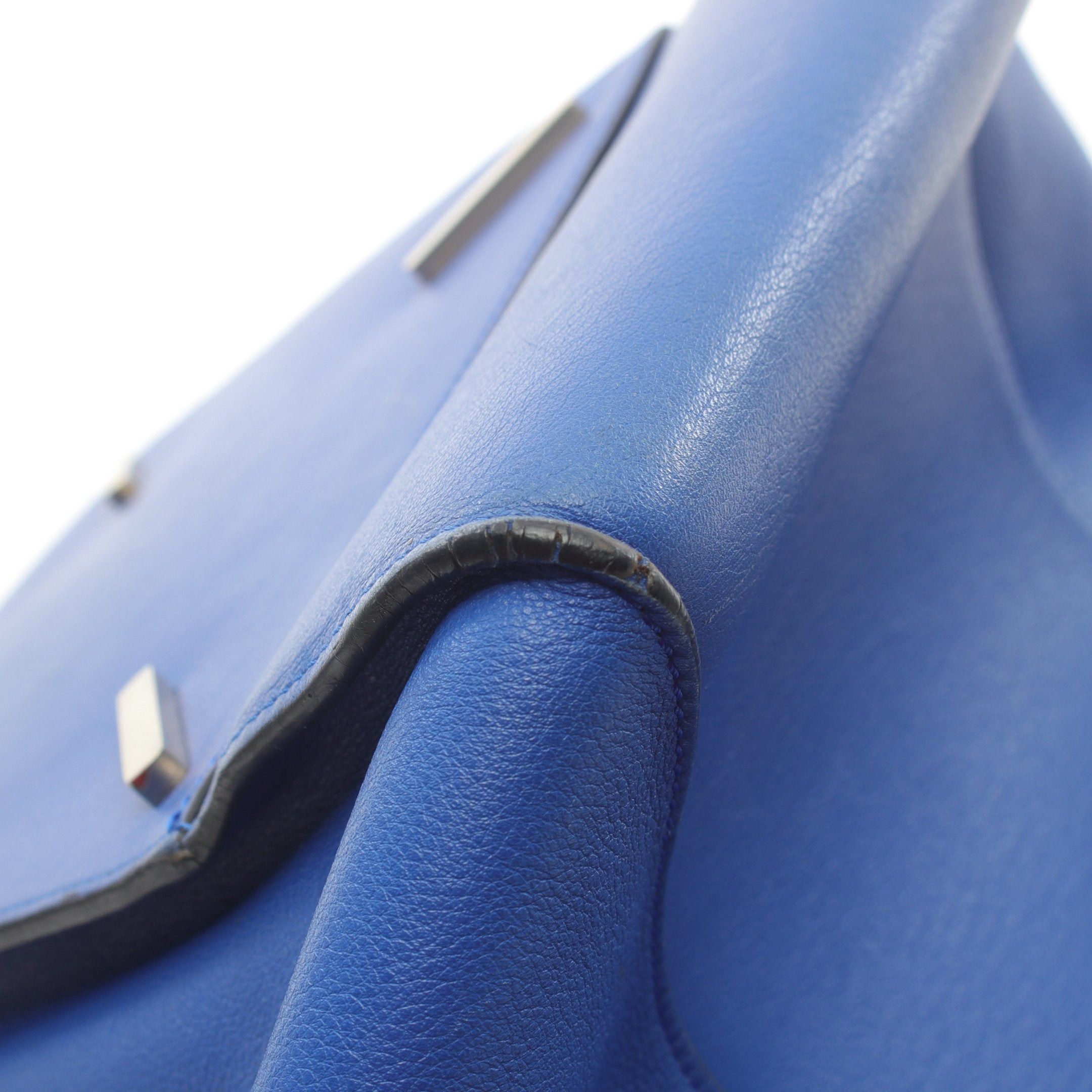 Loewe Loewe Hammock Medium Handbag Leather Blue Size ONE SIZE - 6 Thumbnail