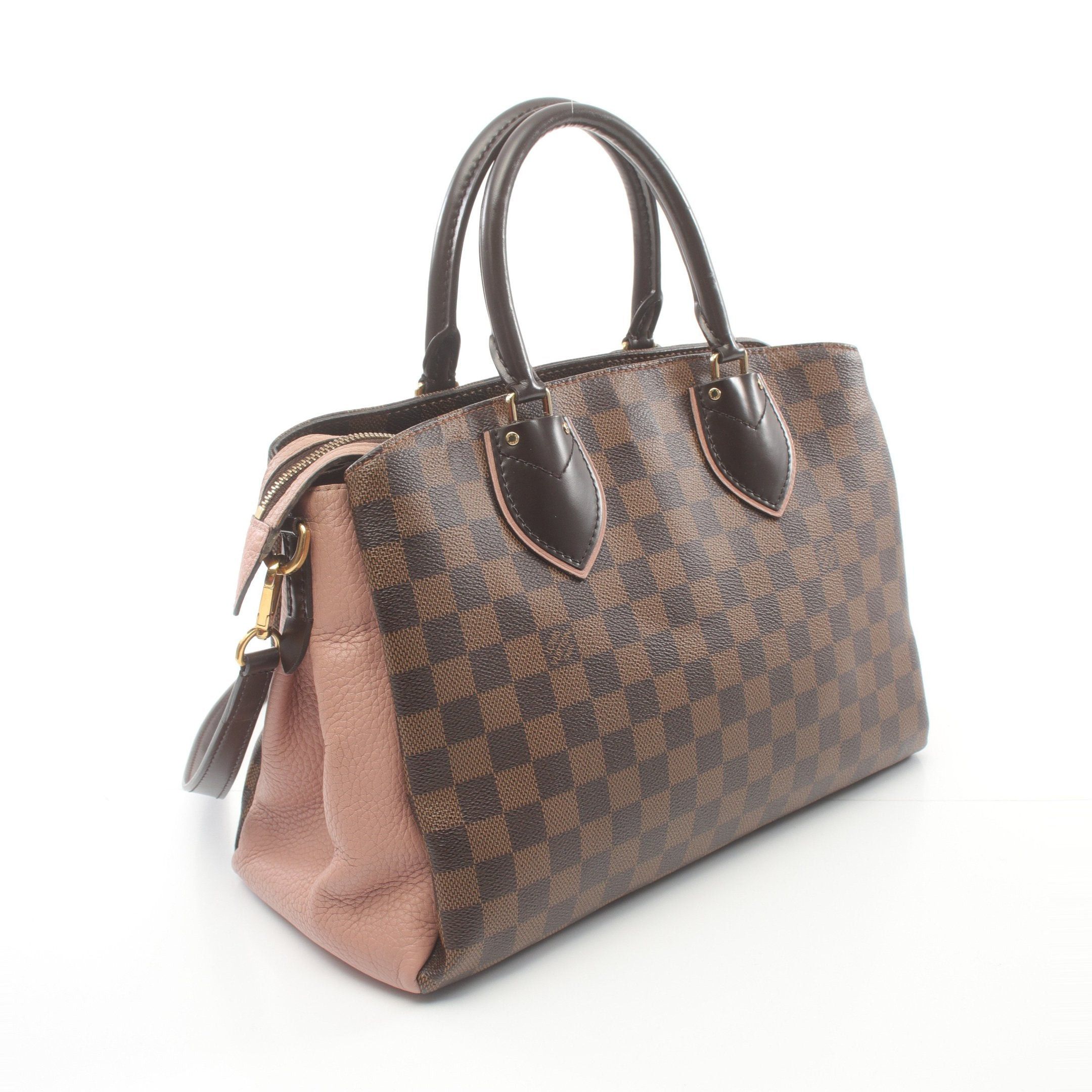 Louis Vuitton Louis Vuitton Normandy Damier Ebene Magnolia Handbag Leather Brown Pink Size ONE SIZE - 2 Thumbnail