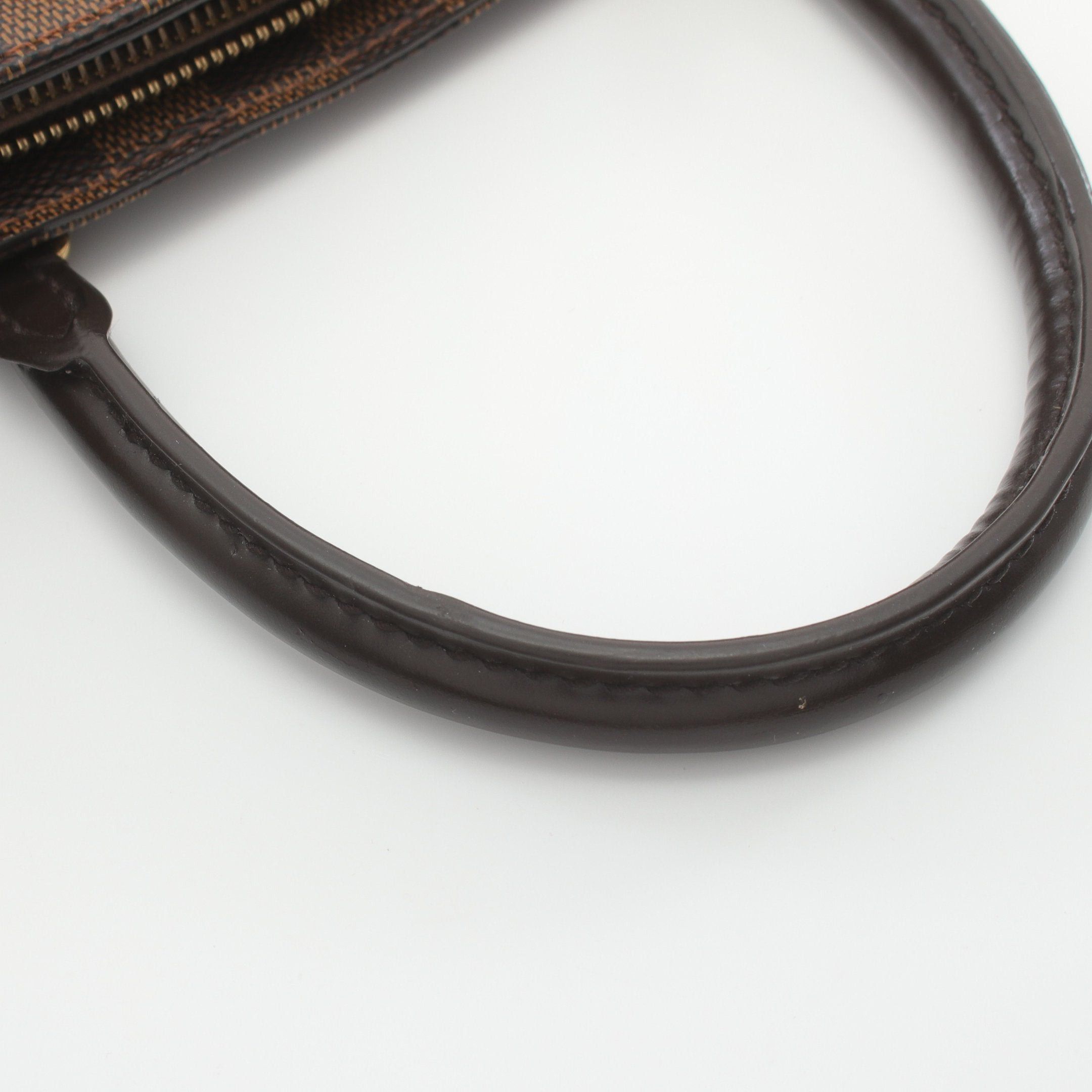 Louis Vuitton Louis Vuitton Normandy Damier Ebene Magnolia Handbag Leather Brown Pink Size ONE SIZE - 8 Thumbnail