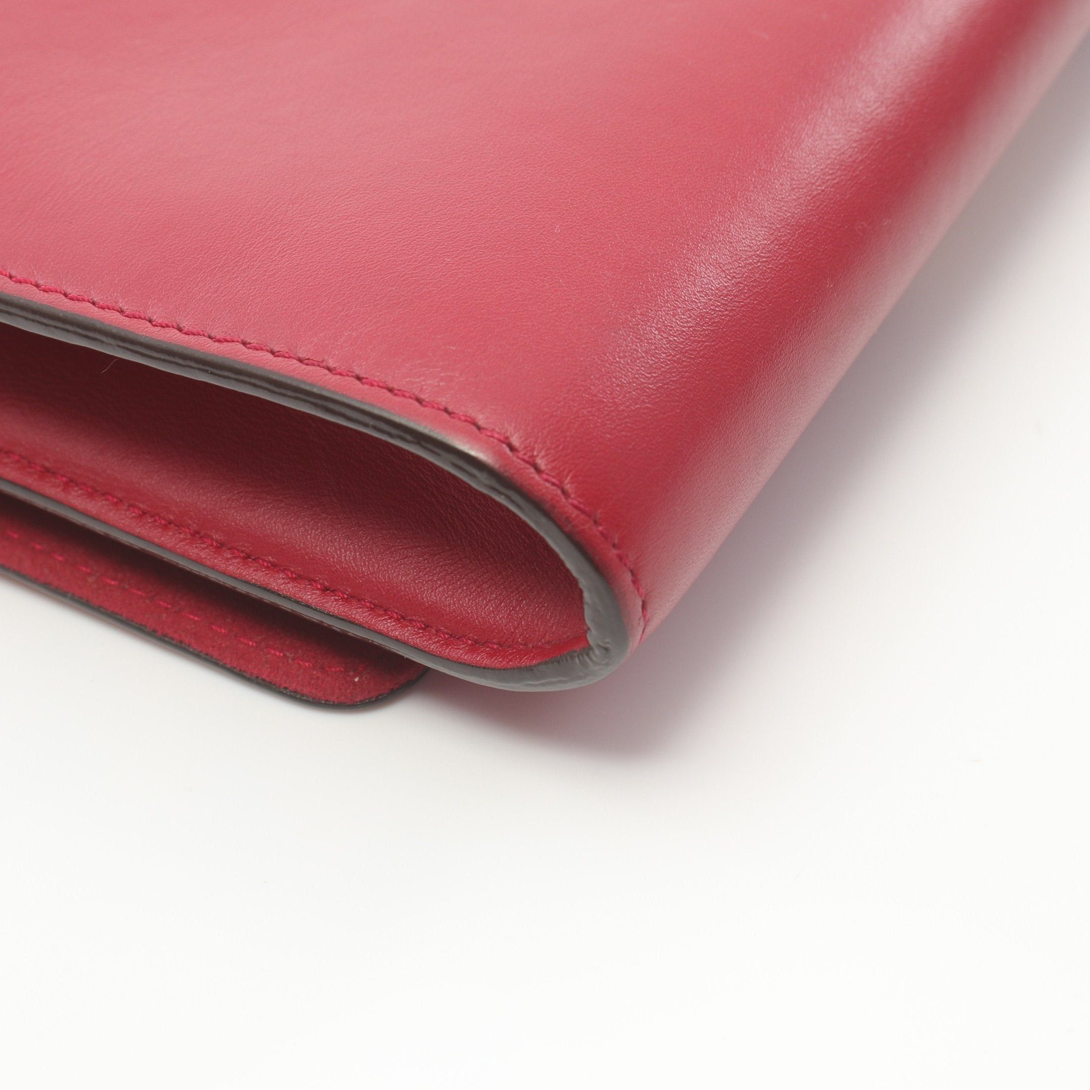 Louis Vuitton Louis Vuitton Pochette Louise Mm Chain Wallet Leather Red Size ONE SIZE - 7 Thumbnail