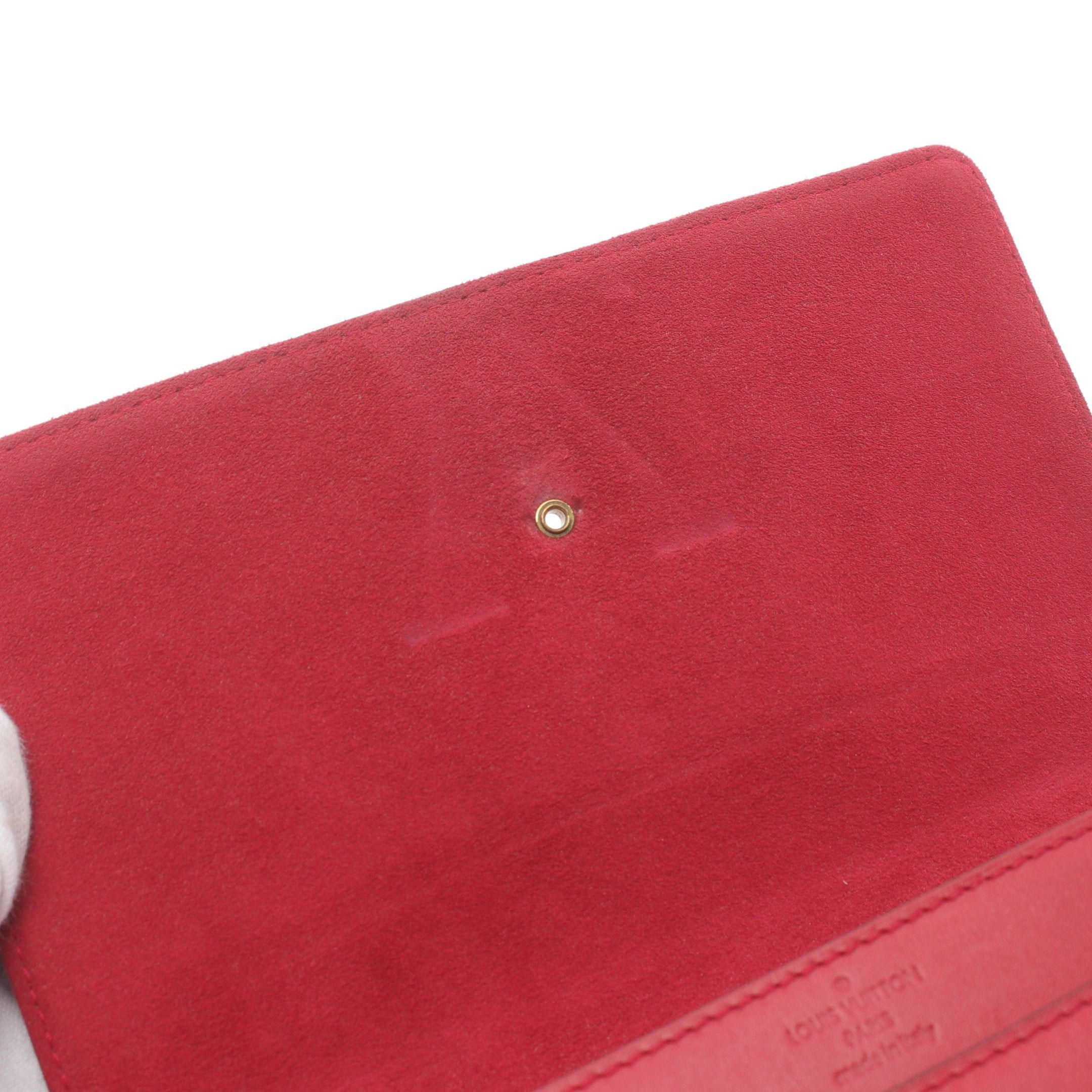 Louis Vuitton Louis Vuitton Pochette Louise Mm Chain Wallet Leather Red Size ONE SIZE - 10 Thumbnail