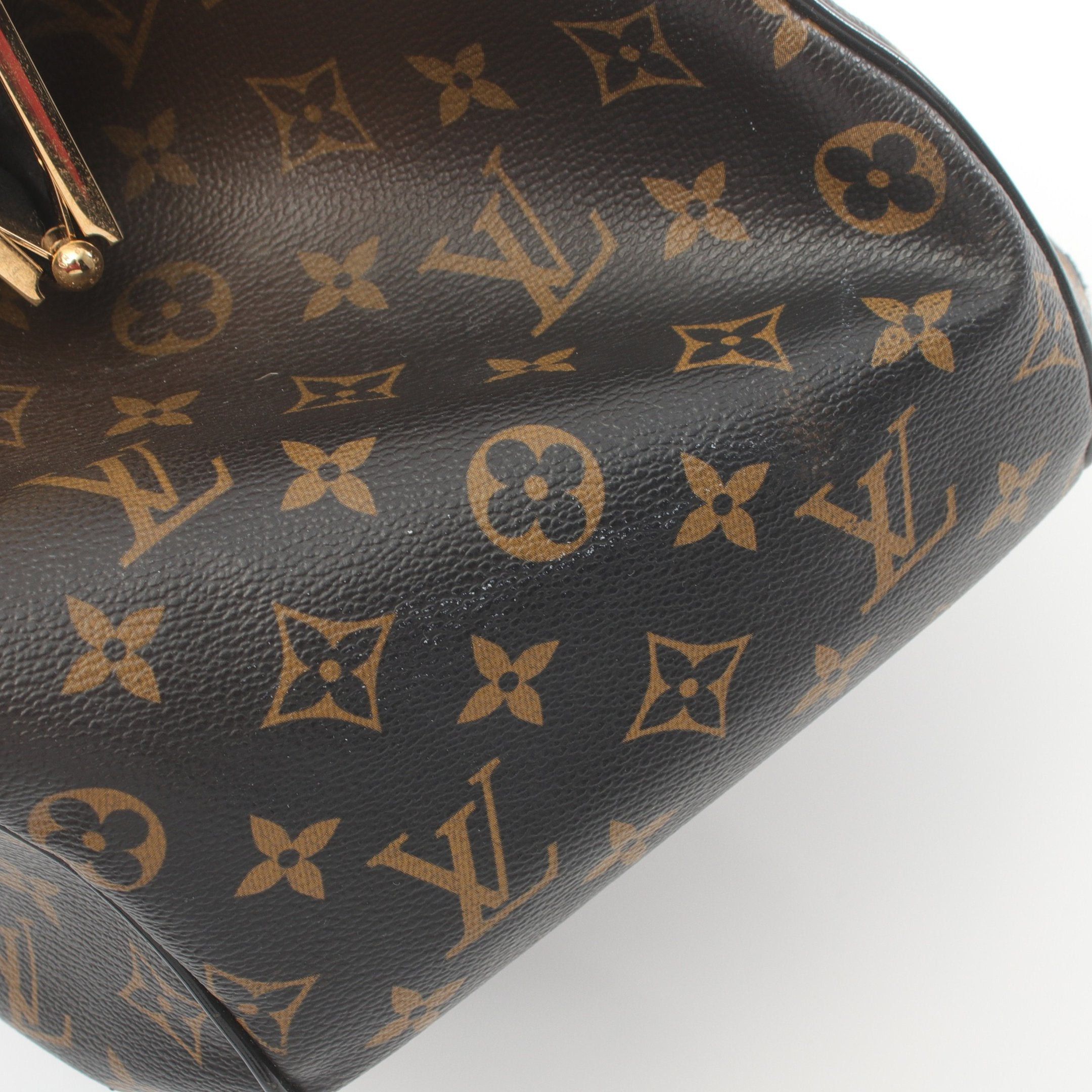 Louis Vuitton Louis Vuitton Greet Monogram Mirage Handbag Leather Brown Black Size ONE SIZE - 6 Thumbnail