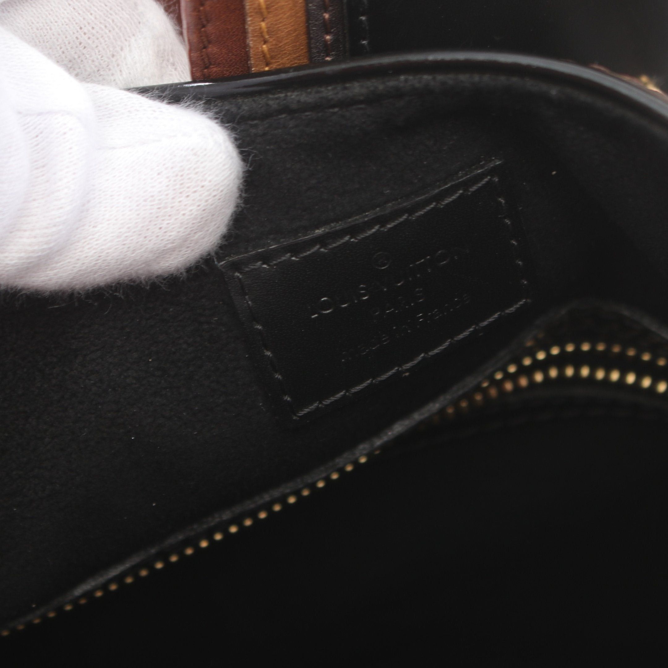 Louis Vuitton Louis Vuitton Greet Monogram Mirage Handbag Leather Brown Black Size ONE SIZE - 4 Thumbnail