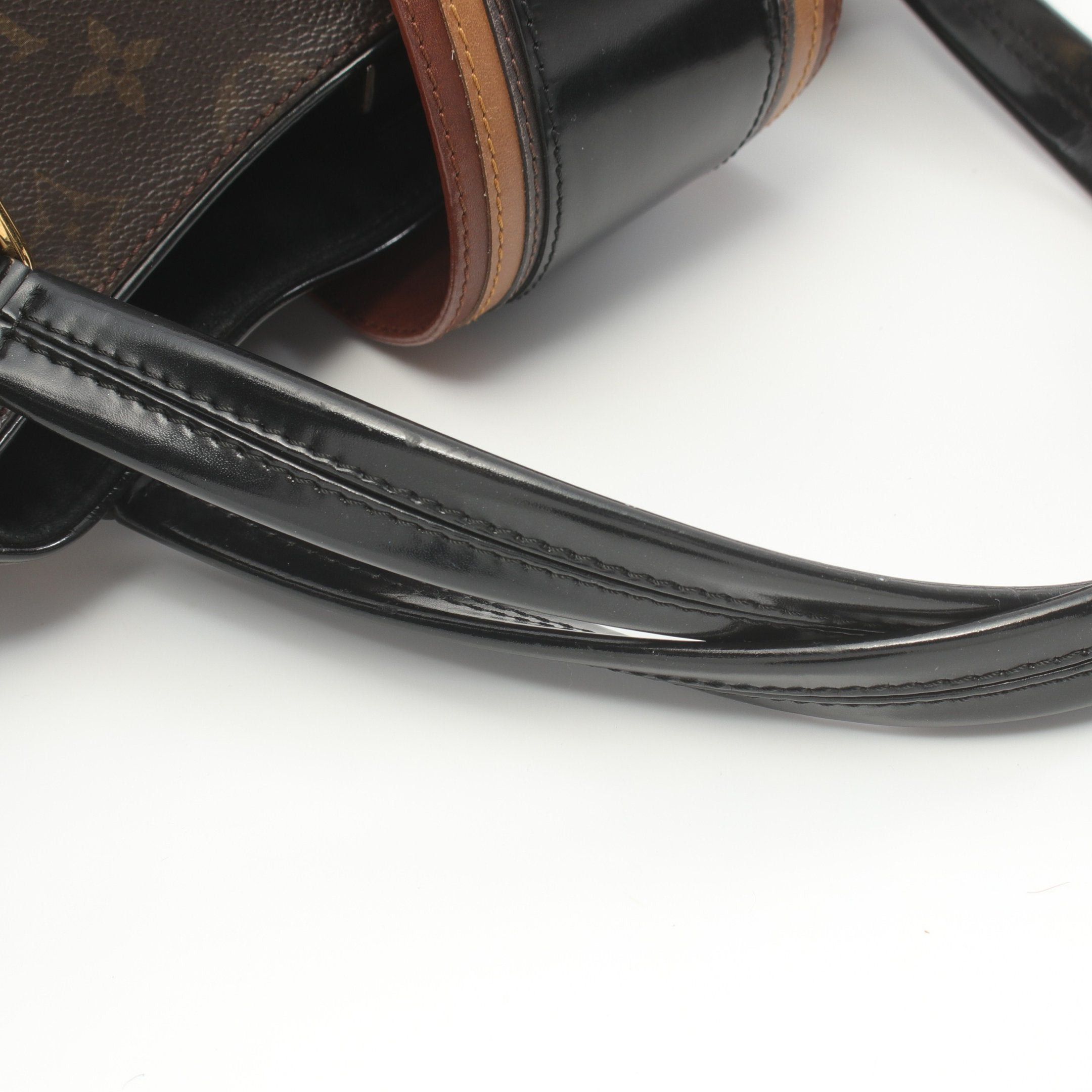 Louis Vuitton Louis Vuitton Greet Monogram Mirage Handbag Leather Brown Black Size ONE SIZE - 8 Thumbnail