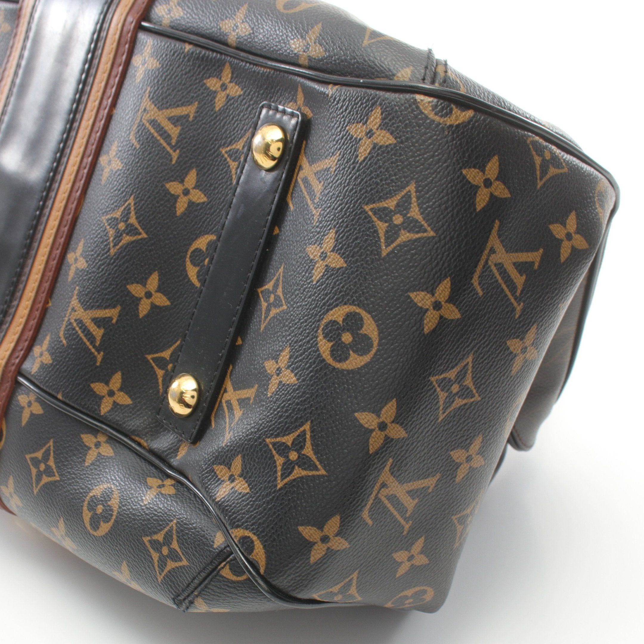 Louis Vuitton Louis Vuitton Greet Monogram Mirage Handbag Leather Brown Black Size ONE SIZE - 7 Thumbnail
