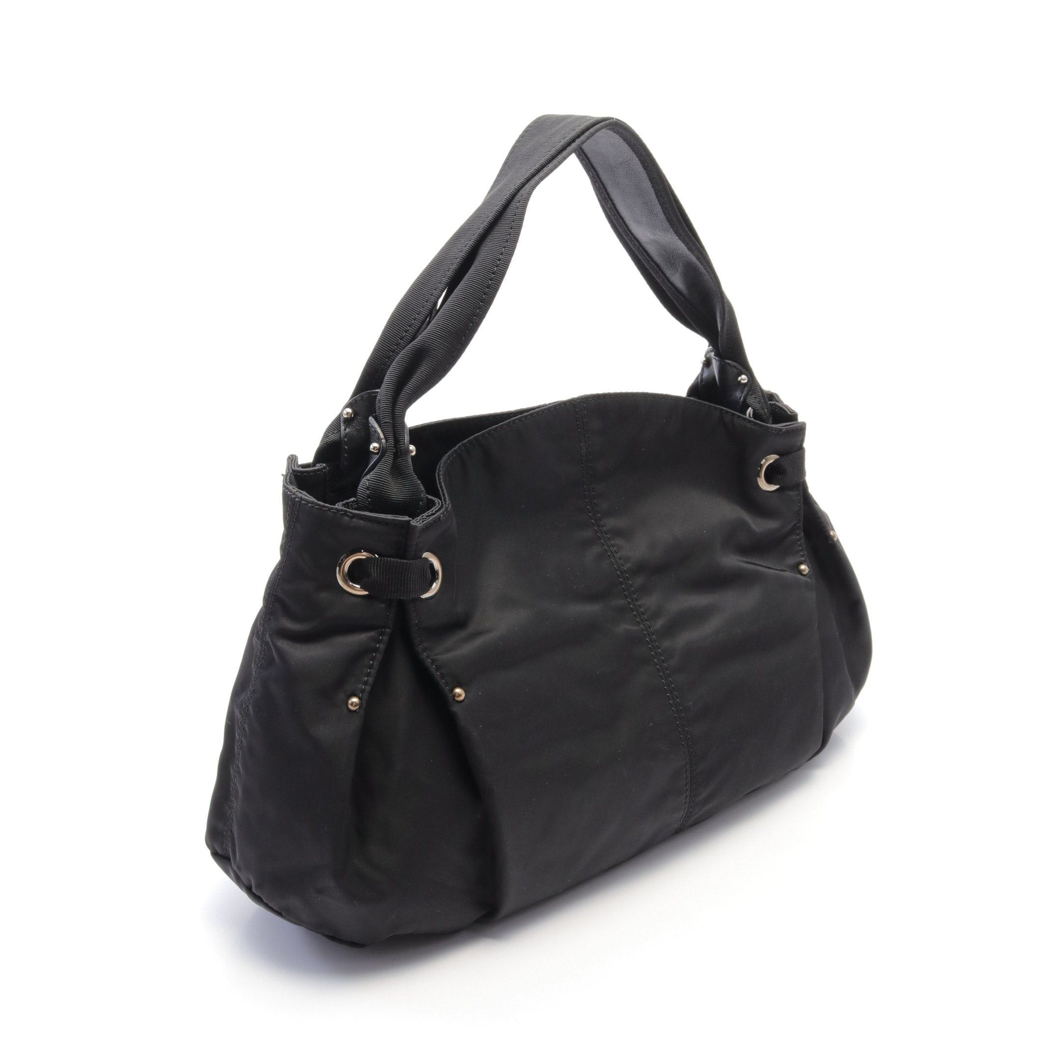 Salvatore Ferragamo Salvatore Ferragamo Vara Ribbon Handbag Nylon Leather Black Size ONE SIZE - 2 Thumbnail