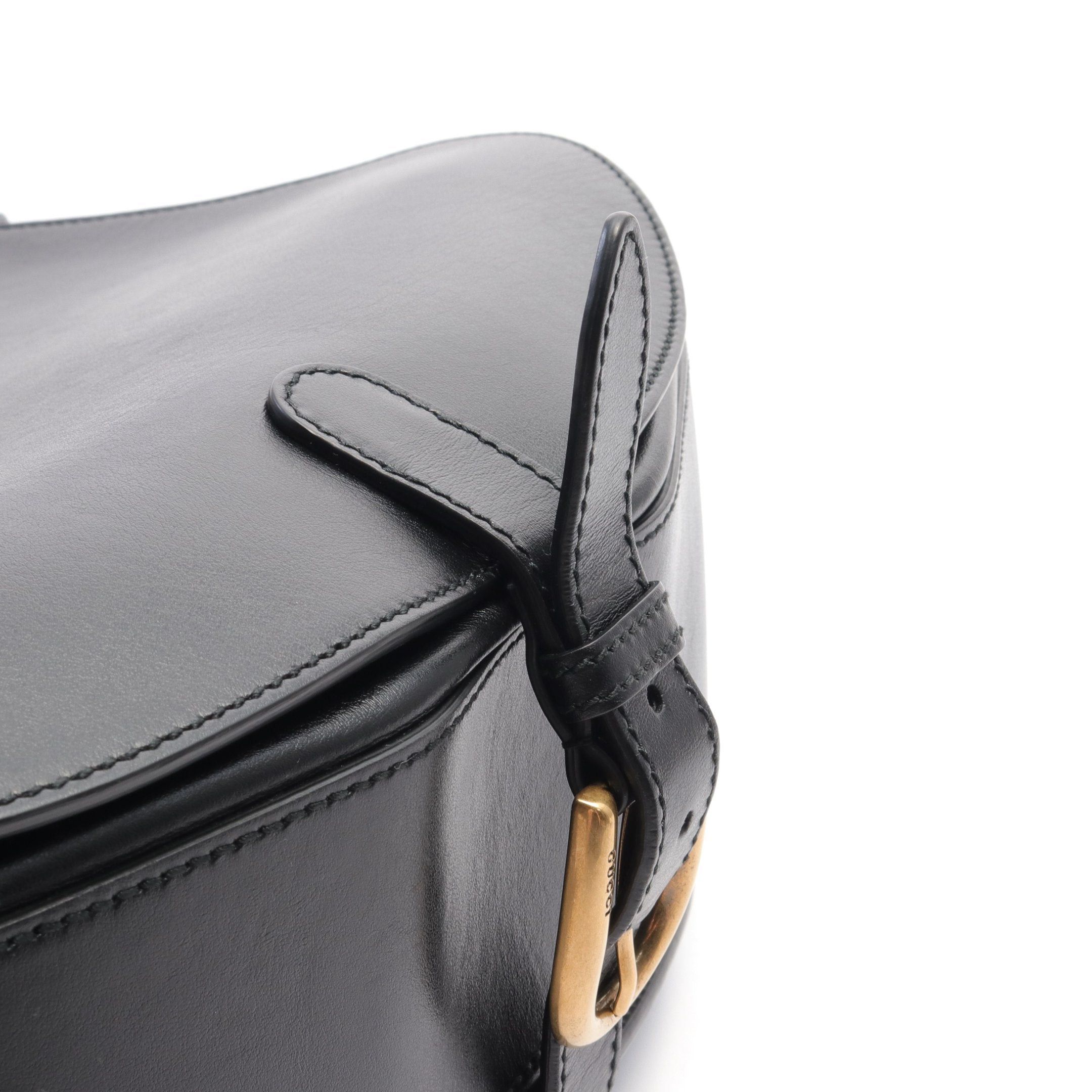 Gucci Gucci Gucci * Mlb La Angels Shoulder Bag Leather Black Size ONE SIZE - 6 Thumbnail