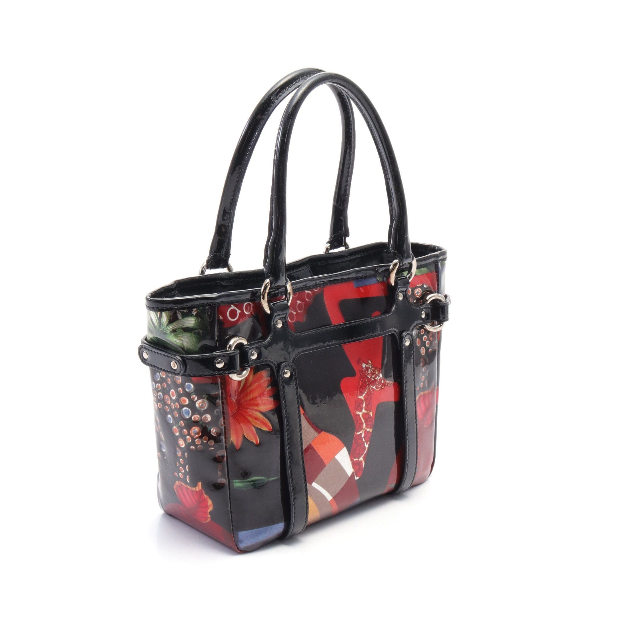 Salvatore Ferragamo Salvatore Ferragamo Handbag Patent Leather Black Multicolor Size ONE SIZE - 2 Thumbnail