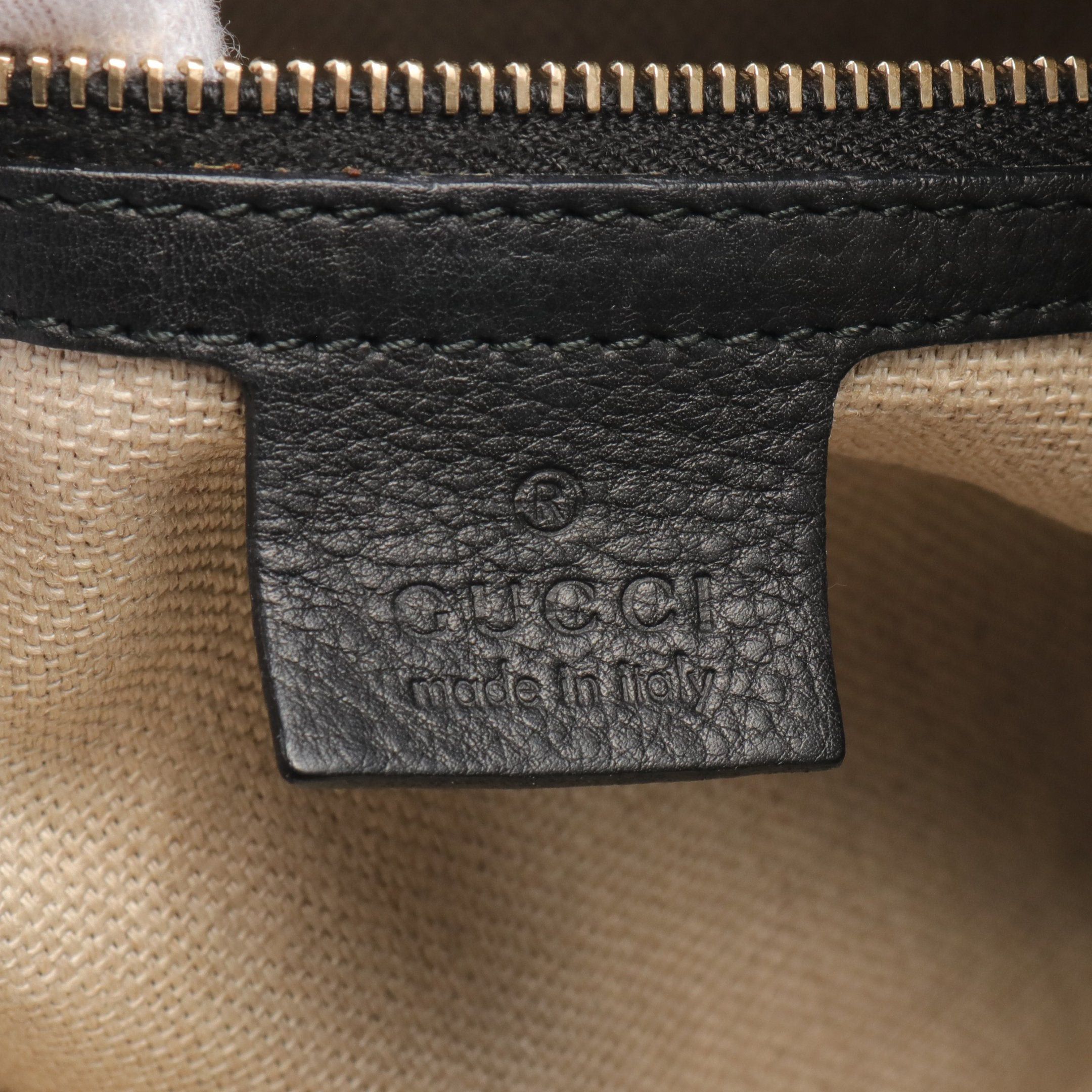 Gucci Gucci Marrakech Shoulder Bag Leather Black Size ONE SIZE - 4 Thumbnail