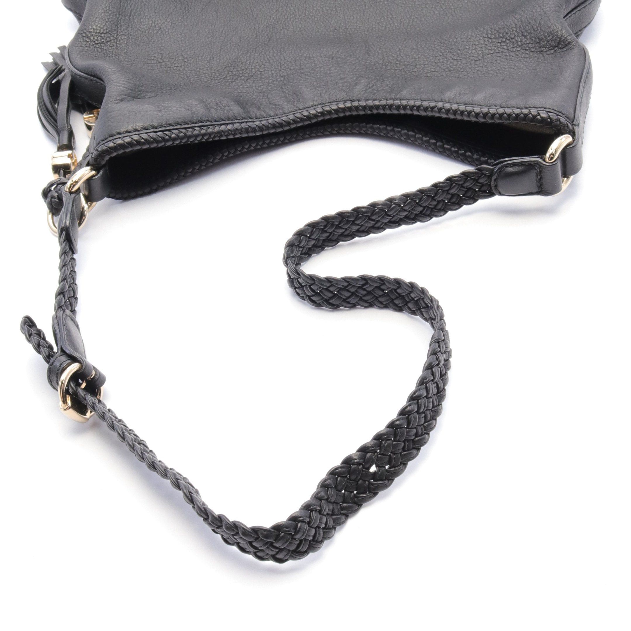 Gucci Gucci Marrakech Shoulder Bag Leather Black Size ONE SIZE - 8 Thumbnail