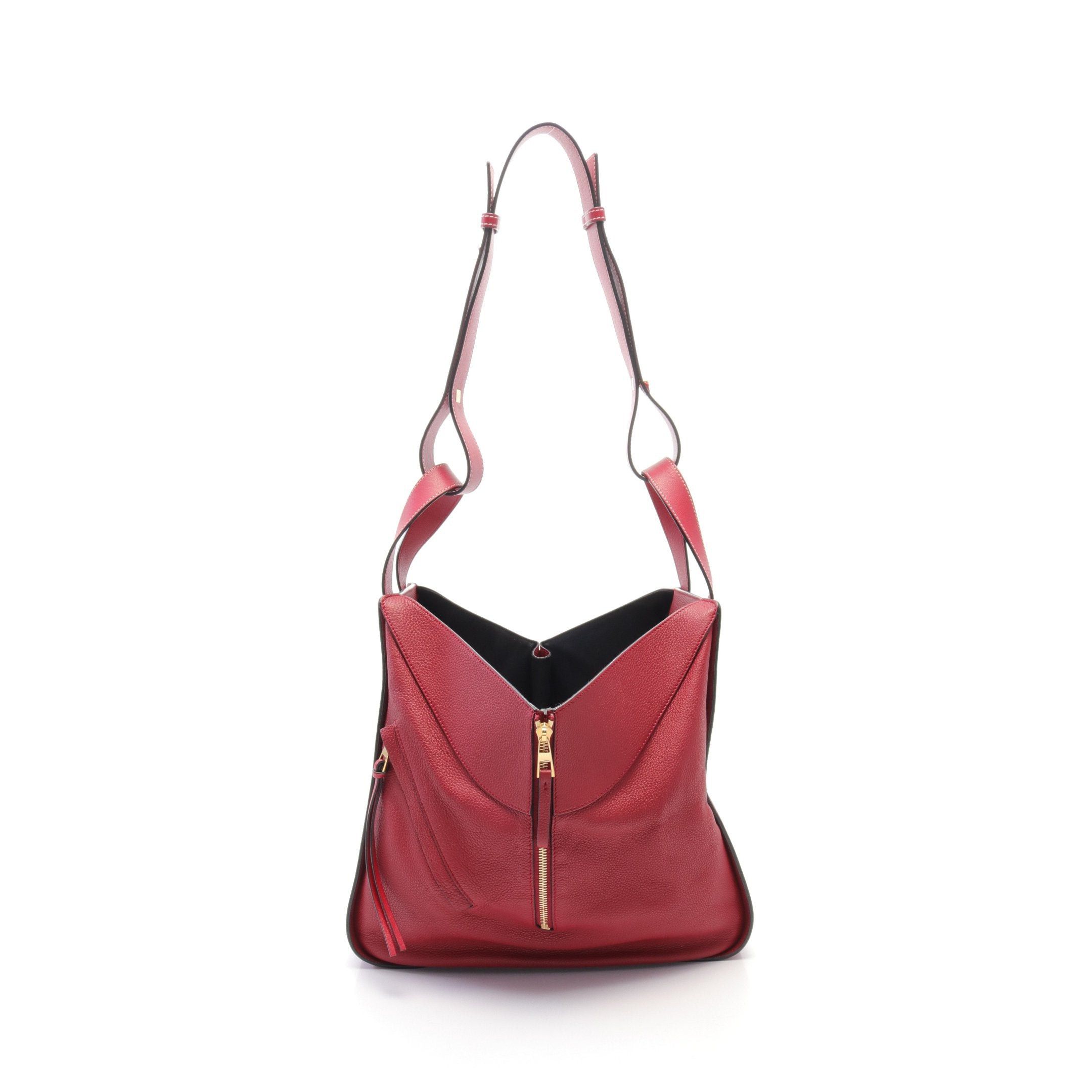 Loewe Loewe Hammock Medium Handbag Leather Red Size ONE SIZE - 5 Thumbnail