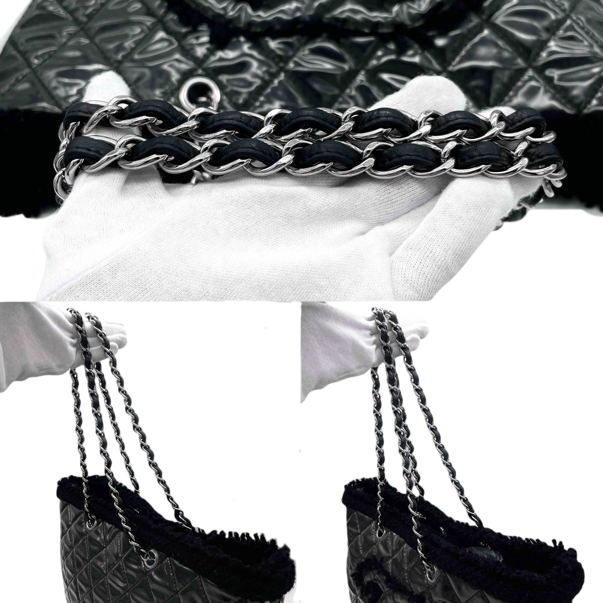 Chanel Chanel Matelasse Jumbo Coco Mark Fleece Chain Shoulder Tote Bag Size ONE SIZE - 10 Thumbnail
