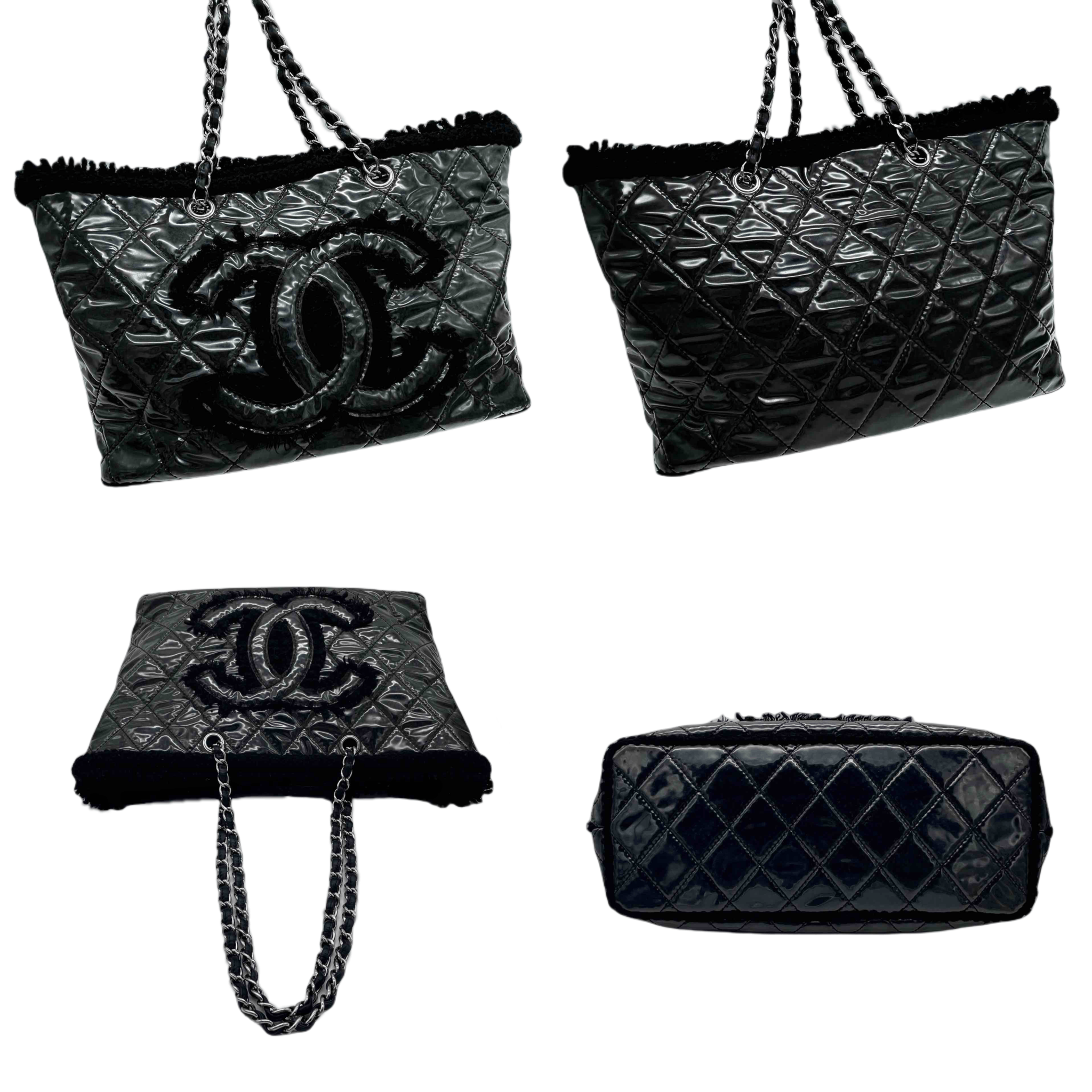 Chanel Chanel Matelasse Jumbo Coco Mark Fleece Chain Shoulder Tote Bag Size ONE SIZE - 9 Thumbnail