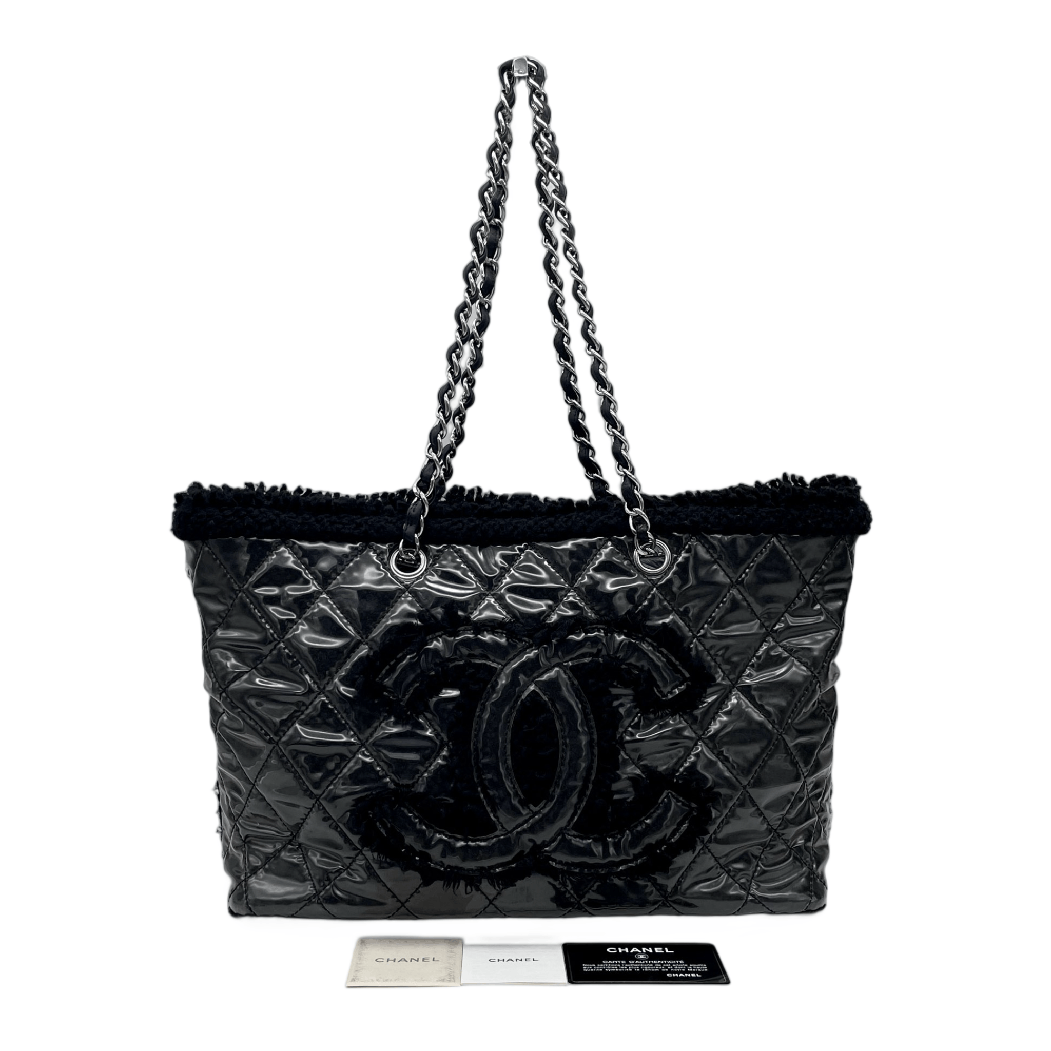 Chanel Chanel Matelasse Jumbo Coco Mark Fleece Chain Shoulder Tote Bag Size ONE SIZE - 4 Thumbnail