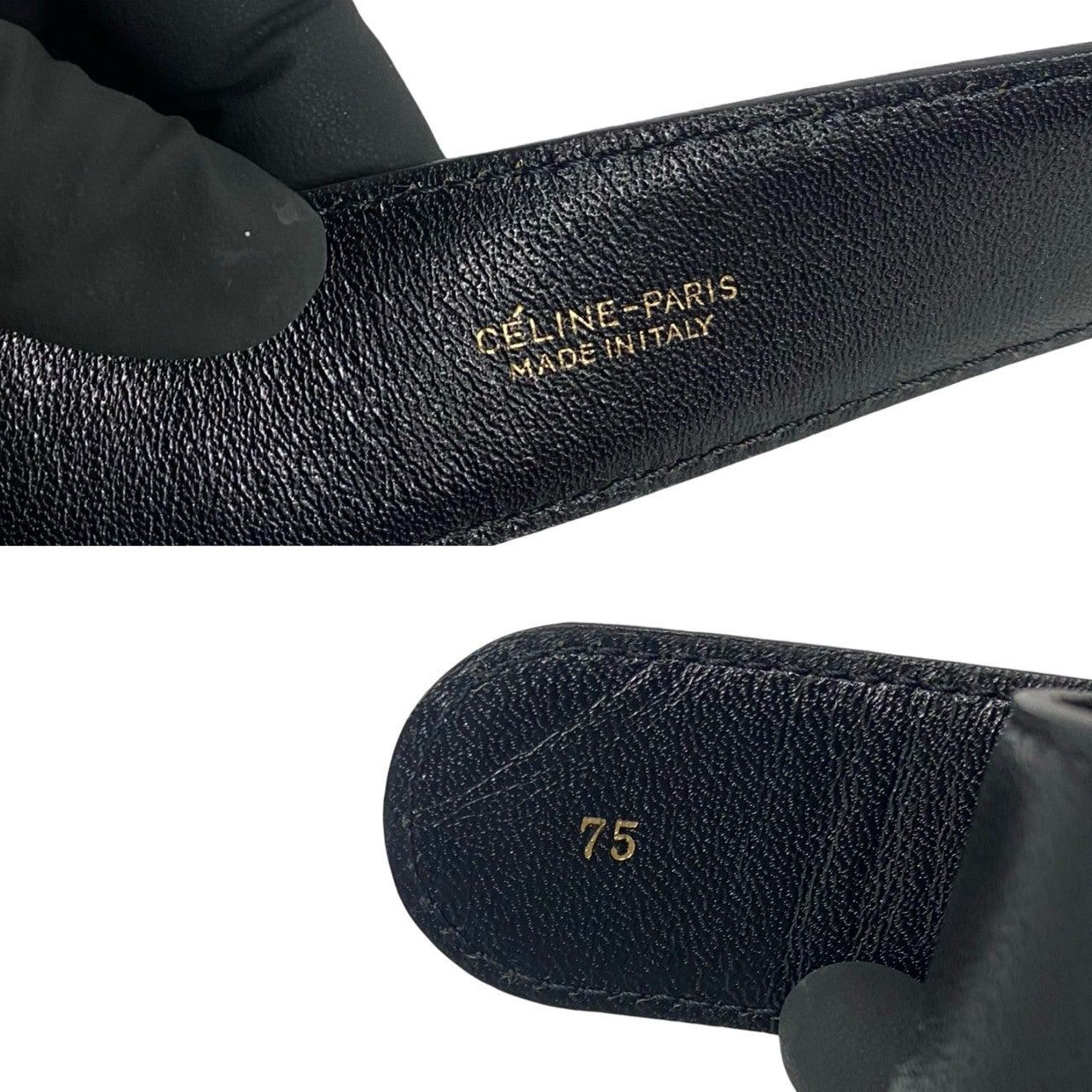 Celine Celine Belt Black Leather Size ONE SIZE - 2 Thumbnail