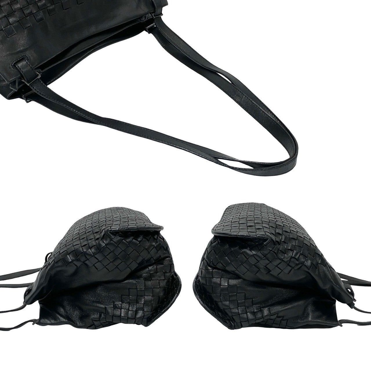 Bottega Veneta Bottega Veneta Shoulder Bag Black Leather Size ONE SIZE - 5 Thumbnail