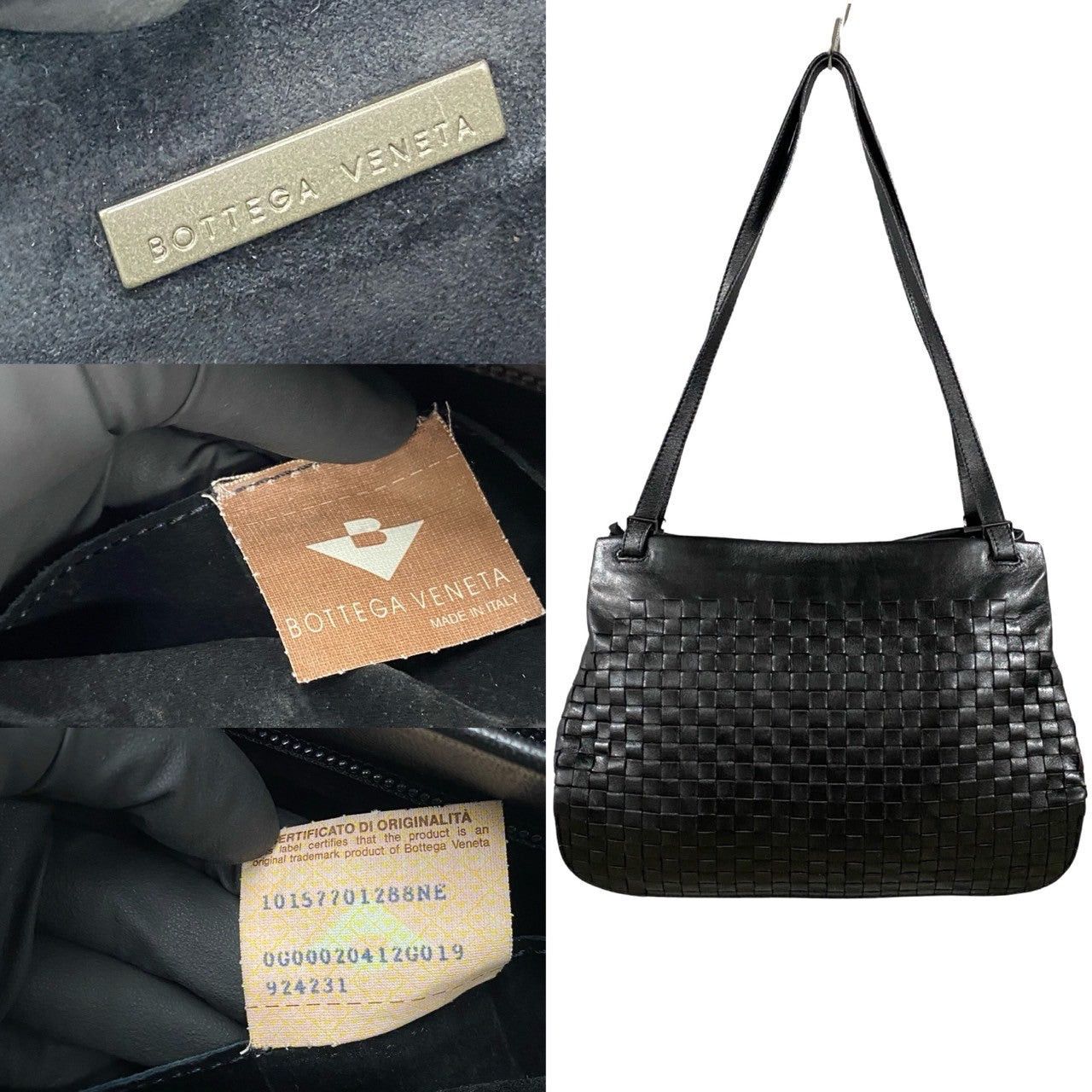 Bottega Veneta Bottega Veneta Shoulder Bag Black Leather Size ONE SIZE - 3 Thumbnail