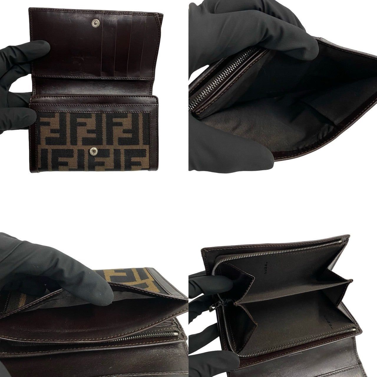 Fendi Fendi Wallet Khaki Canvas Size ONE SIZE - 6 Thumbnail