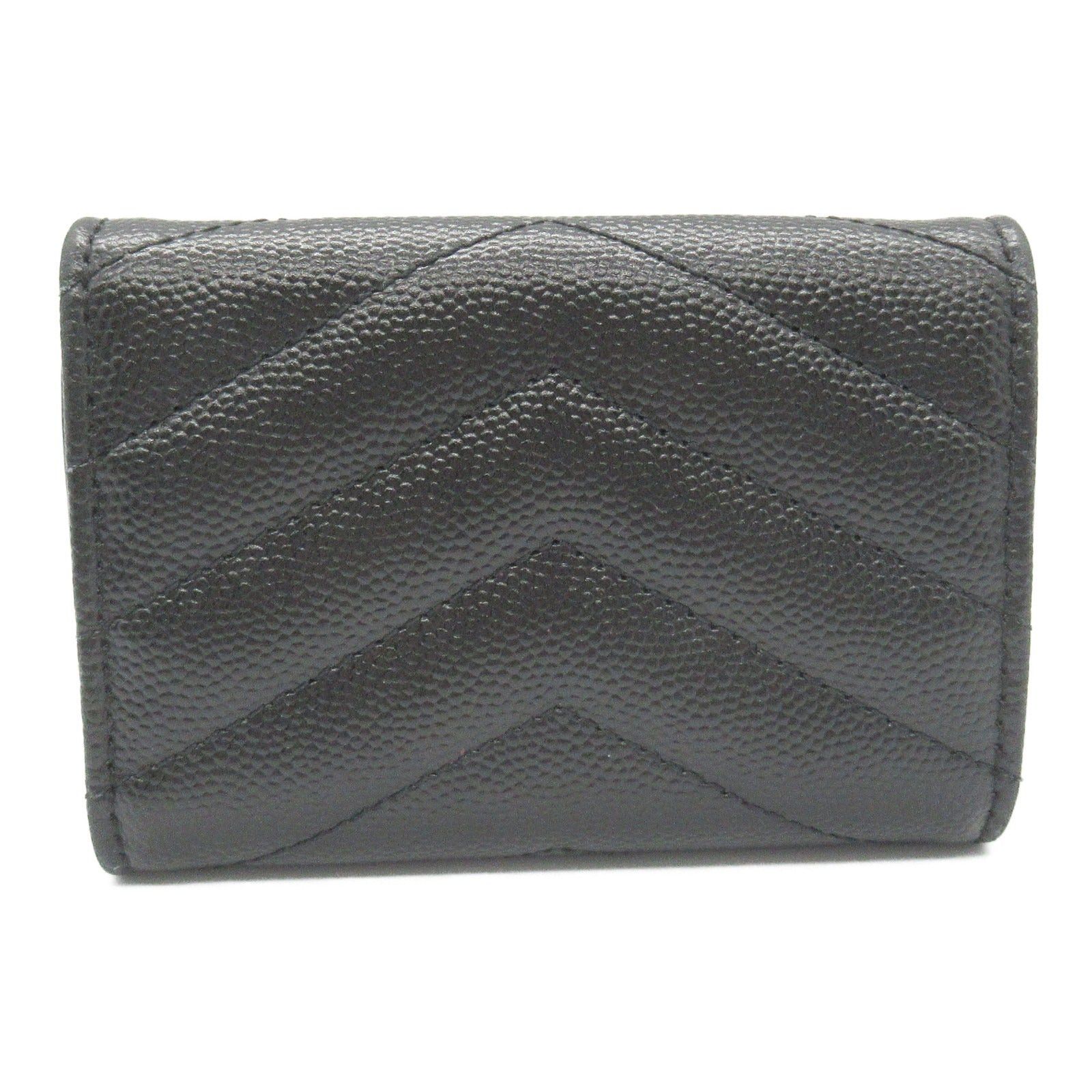 Yves Saint Laurent Yves Saint Laurent Origami Tiny Wallet Trifold Leather Black Size ONE SIZE - 2 Thumbnail