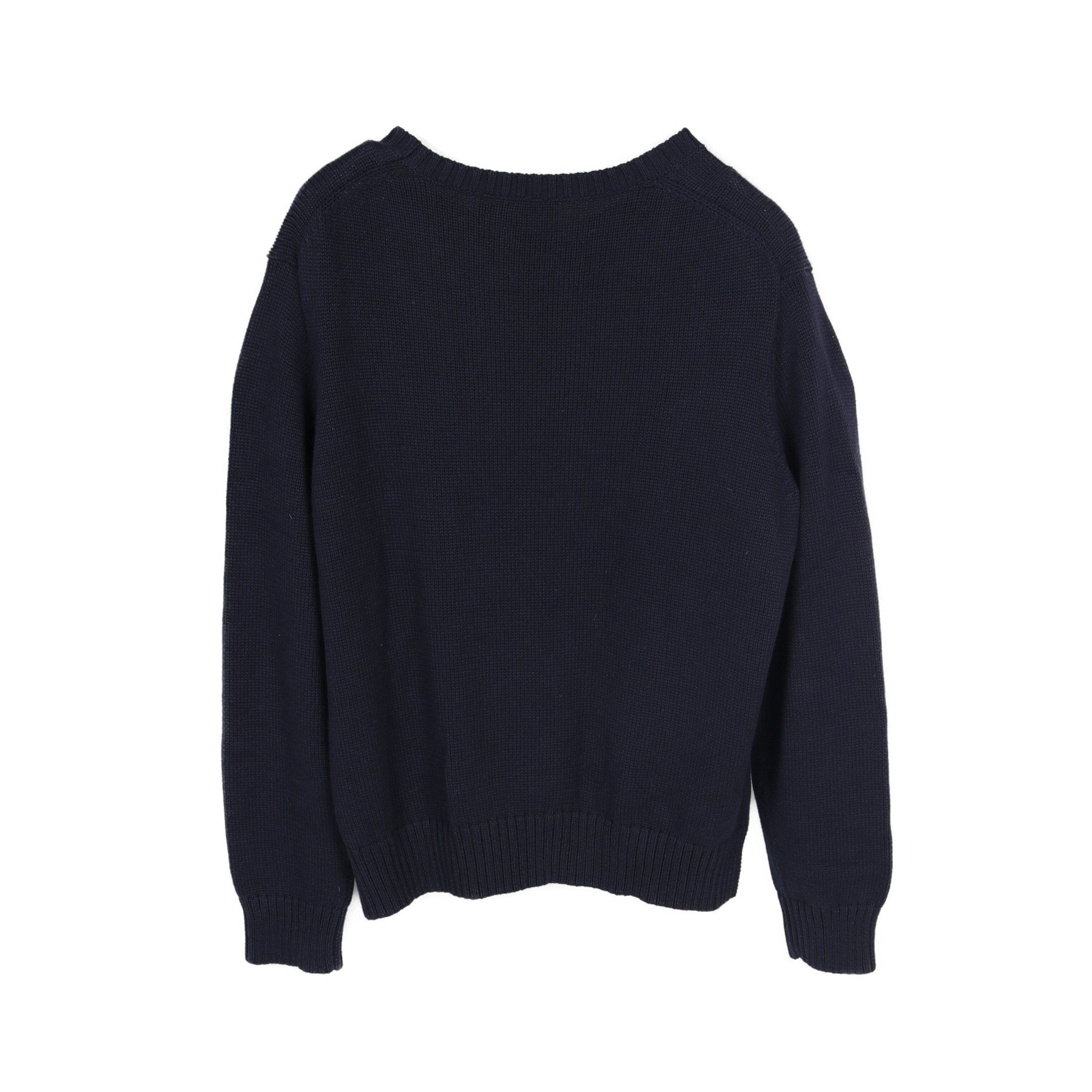 Ralph Lauren Ralph Lauren Polo Bear Sweater Knit Cotton Navy Size ONE SIZE - 2 Thumbnail