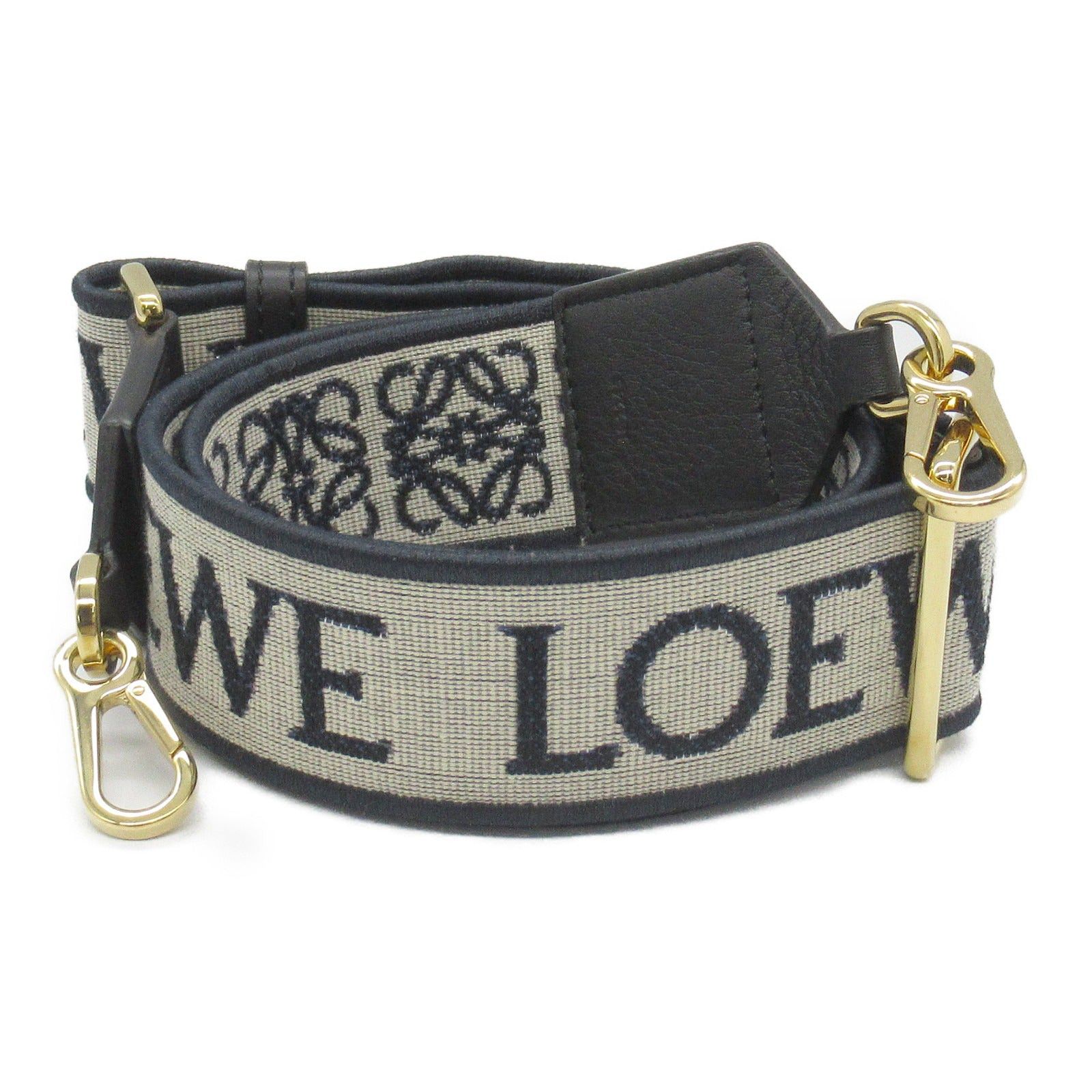 Loewe Loewe Anagram Shoulder Strap Leather Jacquard Navy Size ONE SIZE - 2 Thumbnail