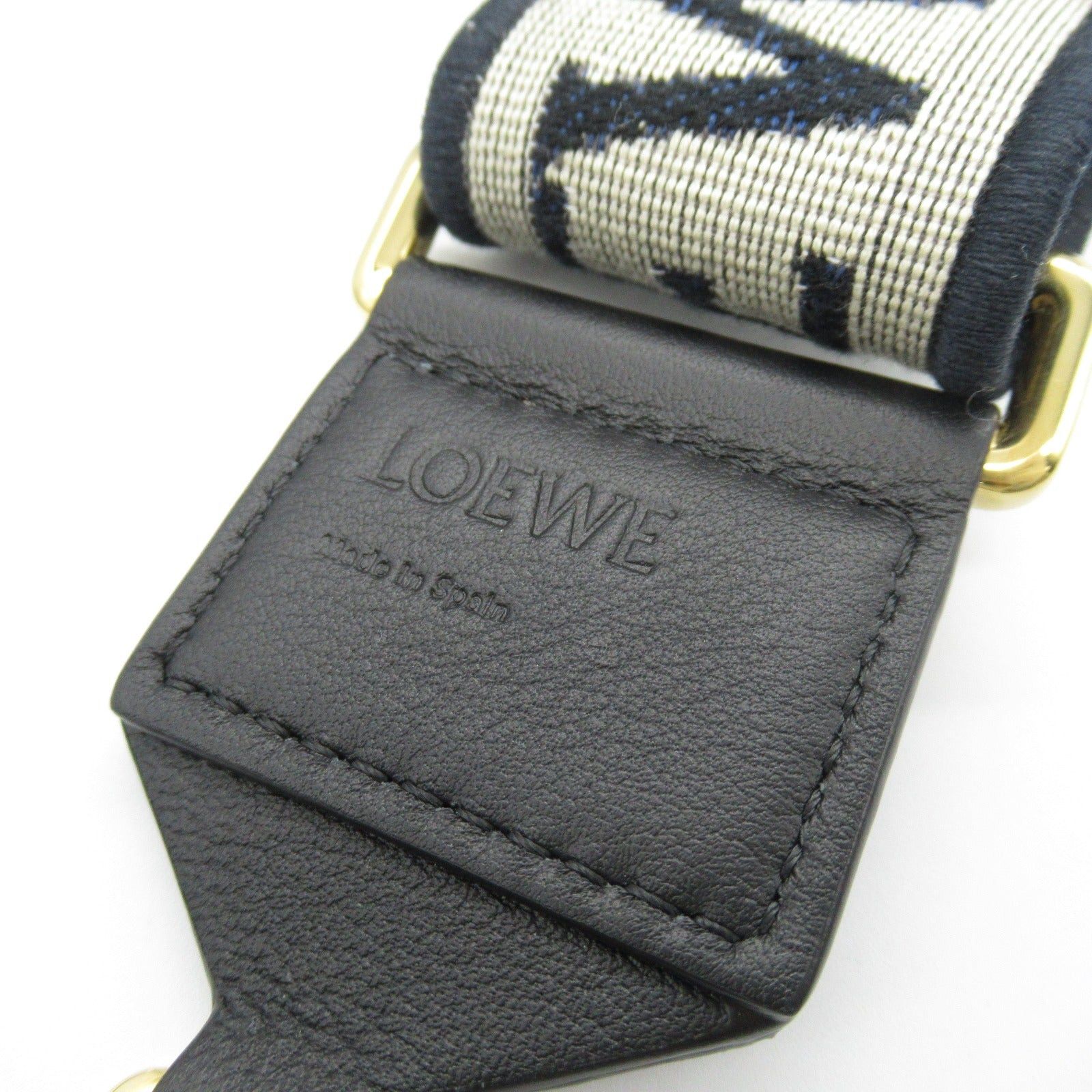Loewe Loewe Anagram Shoulder Strap Leather Jacquard Navy Size ONE SIZE - 5 Thumbnail