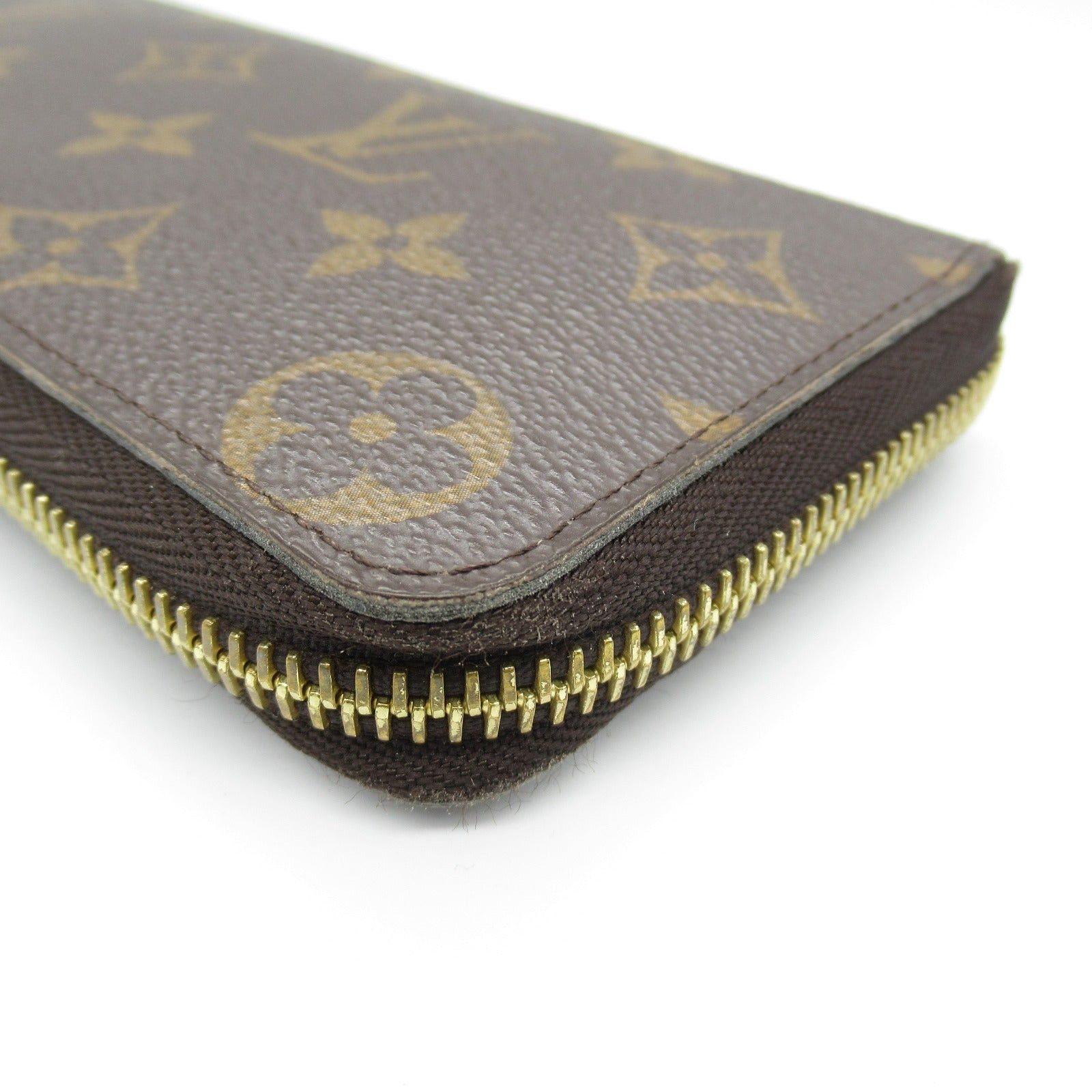 Louis Vuitton Louis Vuitton Portefeuille Clemence Round Long Wallet Zipper Coated Canvas Monogram Brown Rose Ballerine Size ONE SIZE - 10 Thumbnail