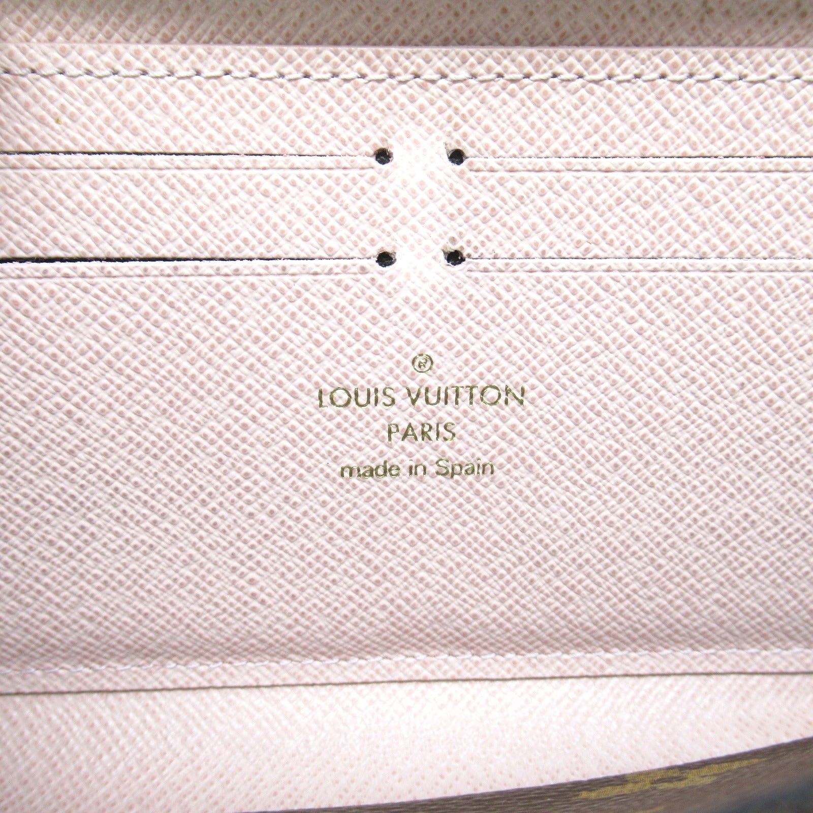 Louis Vuitton Louis Vuitton Portefeuille Clemence Round Long Wallet Zipper Coated Canvas Monogram Brown Rose Ballerine Size ONE SIZE - 6 Thumbnail