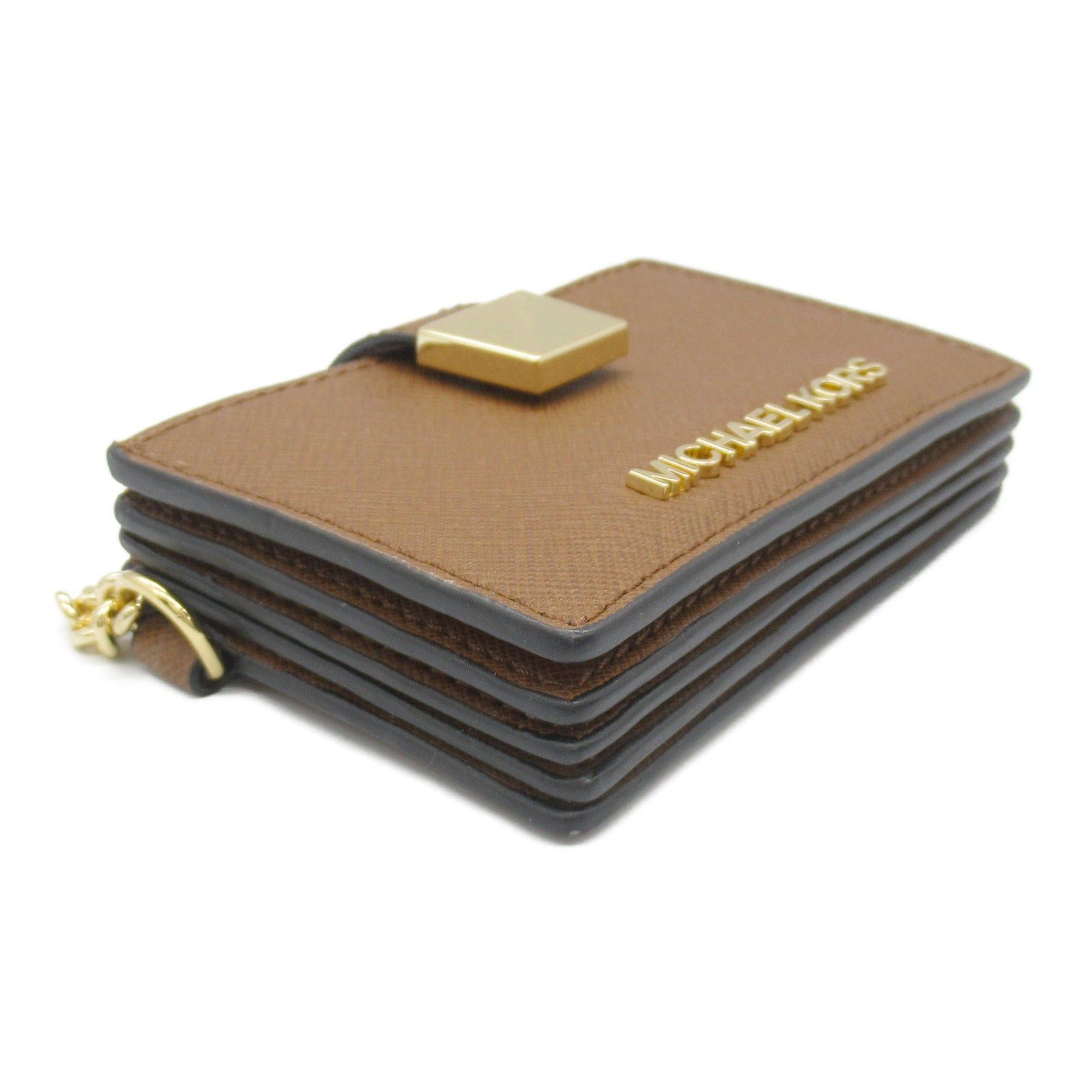 Michael Kors Michael Kors Card Case Leather Brown Size ONE SIZE - 3 Thumbnail