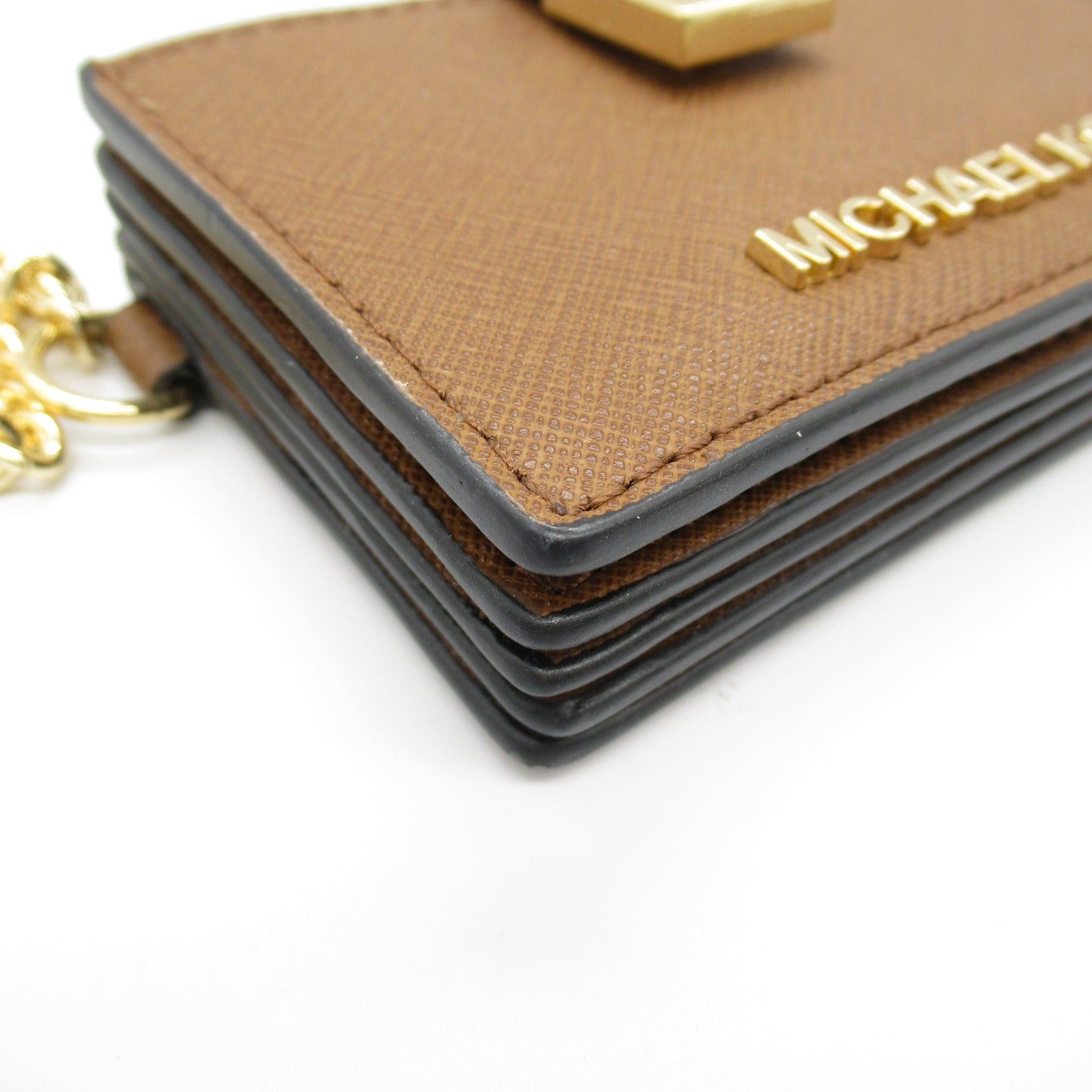 Michael Kors Michael Kors Card Case Leather Brown Size ONE SIZE - 7 Thumbnail