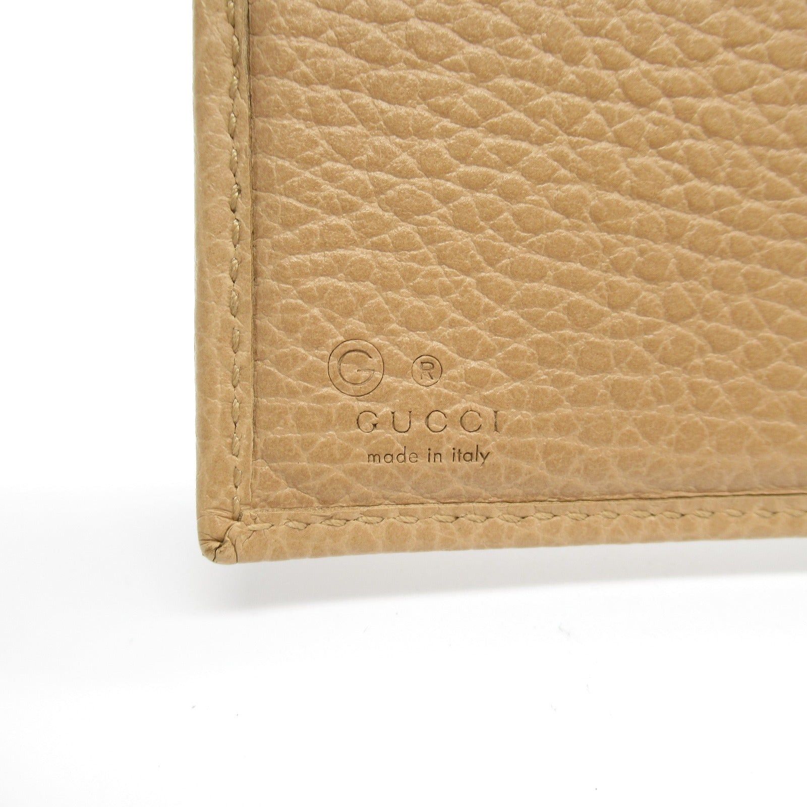 Gucci Gucci Interlocking G Double Hook Wallet Leather Beige Size ONE SIZE - 6 Thumbnail
