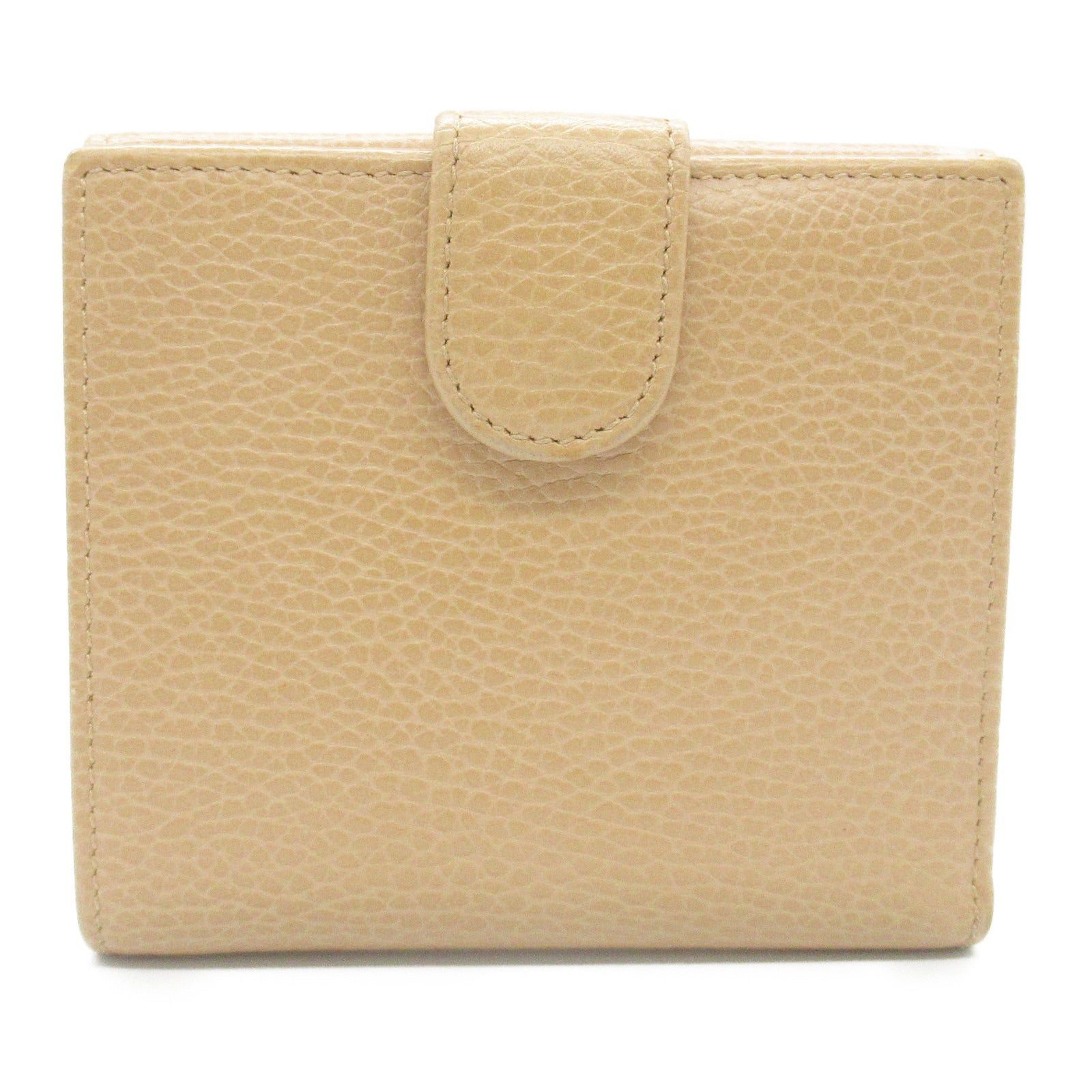 Gucci Gucci Interlocking G Double Hook Wallet Leather Beige Size ONE SIZE - 2 Thumbnail