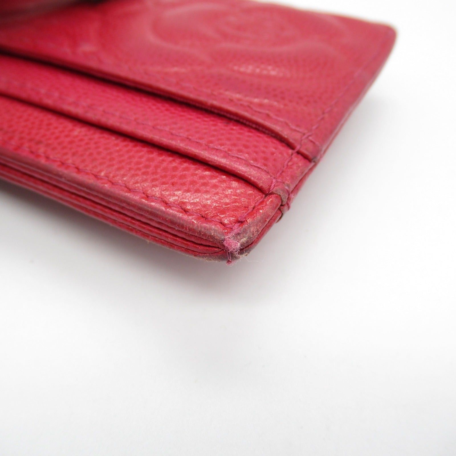 Chanel Chanel Camellia Card Case Leather Red Gold Hardware Size ONE SIZE - 11 Thumbnail