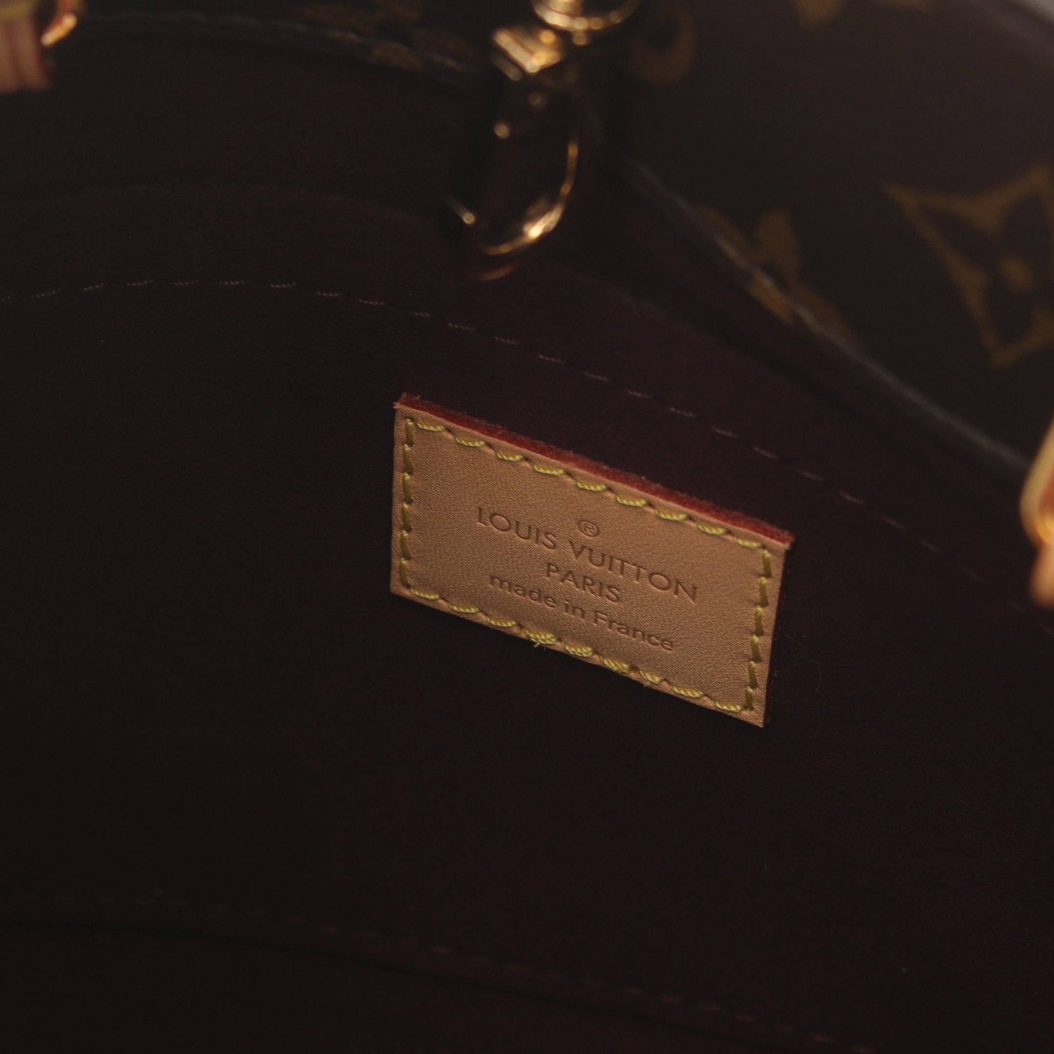 Louis Vuitton Louis Vuitton Montaigne Bb Monogram Handbag Leather Brown Size ONE SIZE - 4 Thumbnail