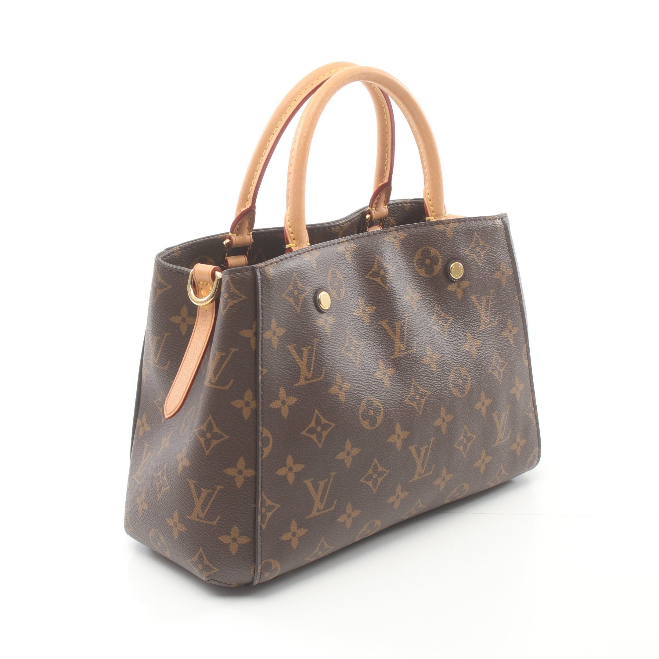 Louis Vuitton Louis Vuitton Montaigne Bb Monogram Handbag Leather Brown Size ONE SIZE - 2 Thumbnail