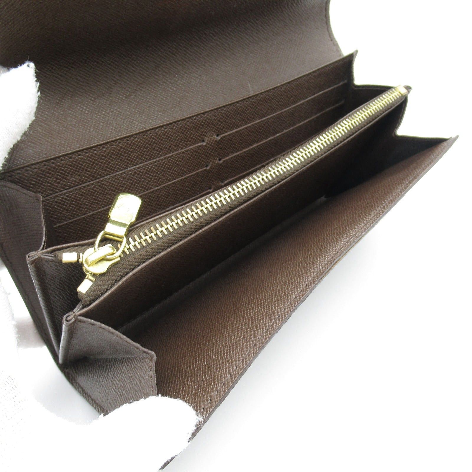 Louis Vuitton Louis Vuitton Portefeuil Sara Bi-Fold Wallet Coated Canvas Damier Brown Ebene Size ONE SIZE - 5 Thumbnail