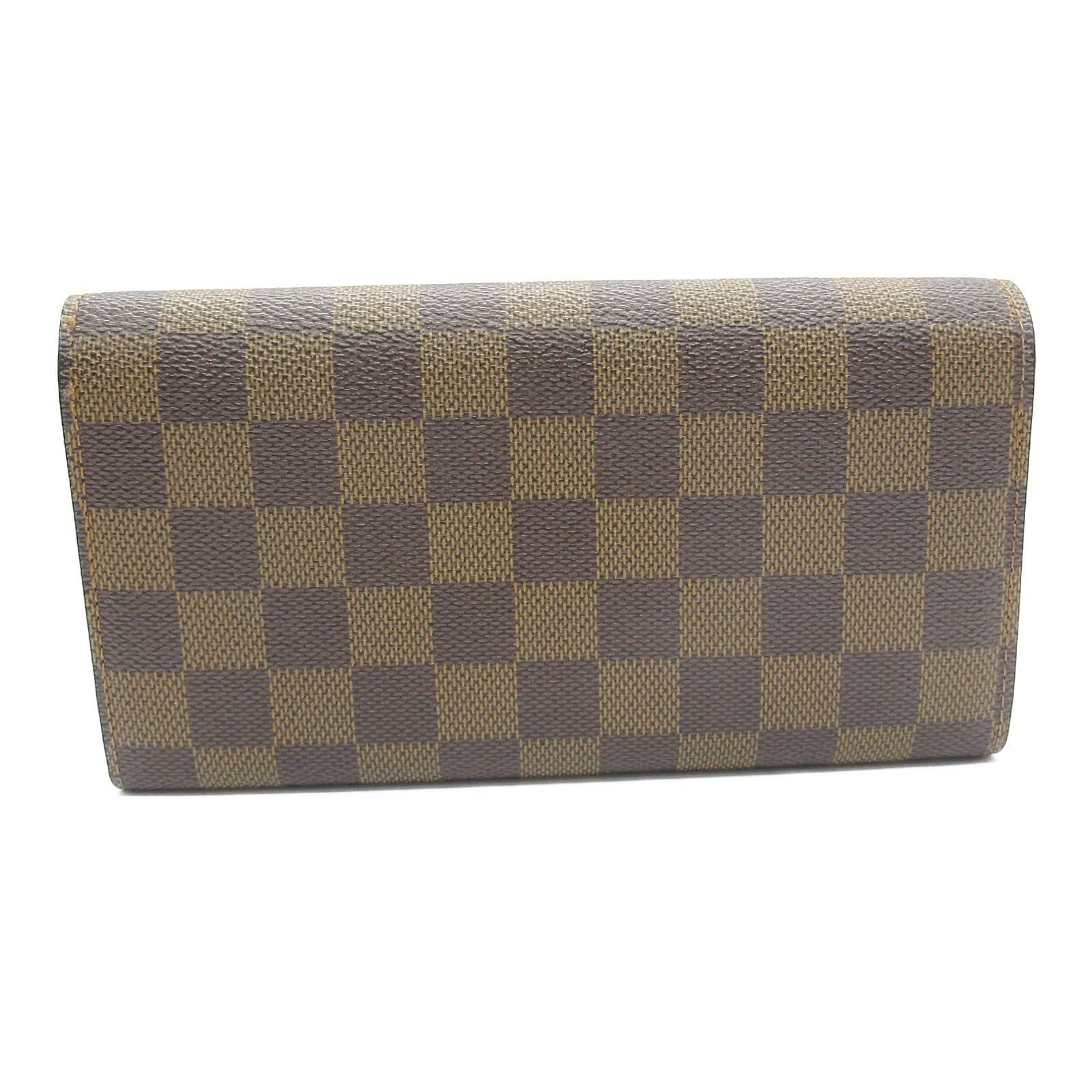 Louis Vuitton Louis Vuitton Portefeuil Sara Bi-Fold Wallet Coated Canvas Damier Brown Ebene Size ONE SIZE - 2 Thumbnail