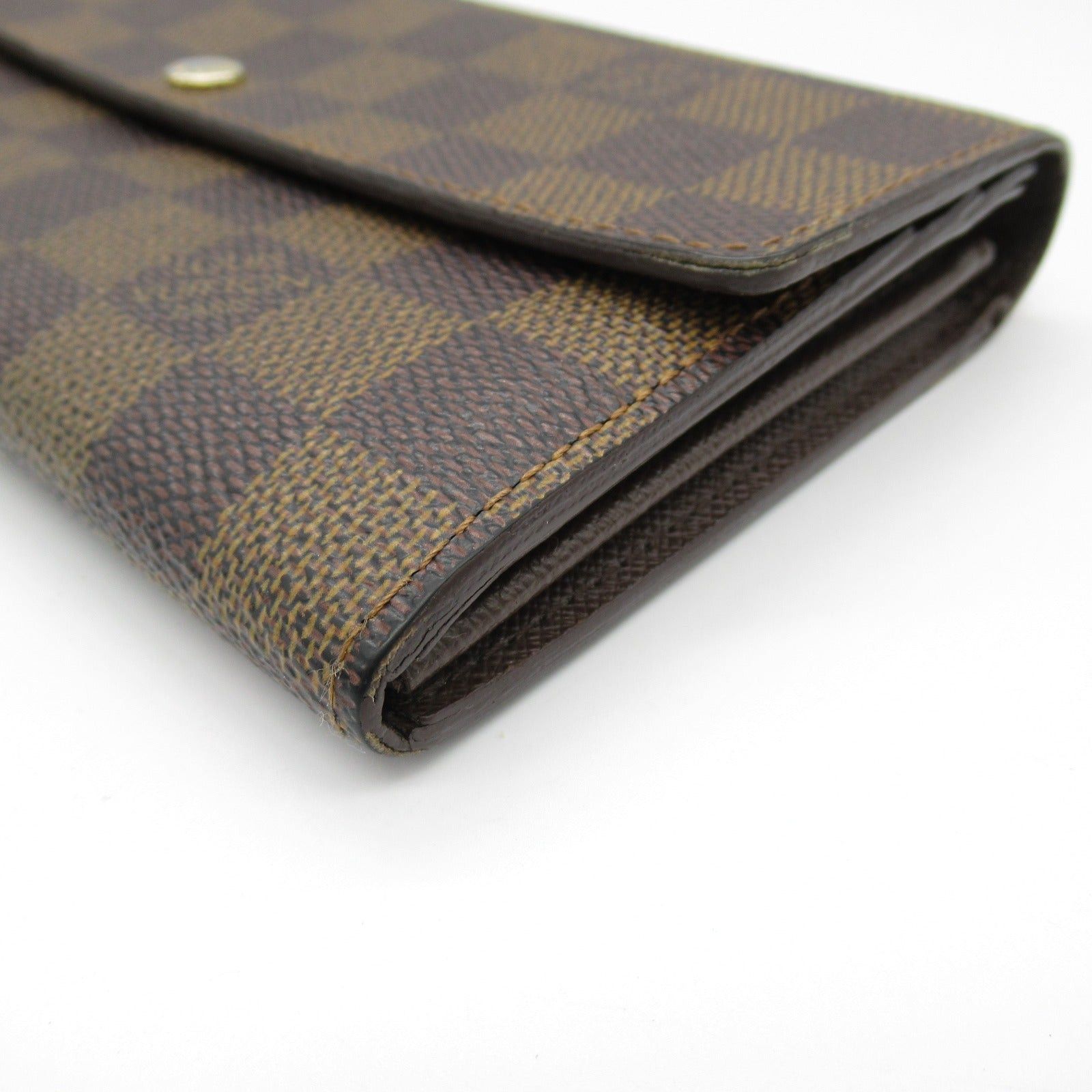 Louis Vuitton Louis Vuitton Portefeuil Sara Bi-Fold Wallet Coated Canvas Damier Brown Ebene Size ONE SIZE - 11 Thumbnail