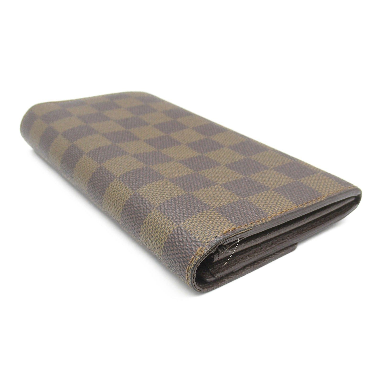Louis Vuitton Louis Vuitton Portefeuil Sara Bi-Fold Wallet Coated Canvas Damier Brown Ebene Size ONE SIZE - 4 Thumbnail
