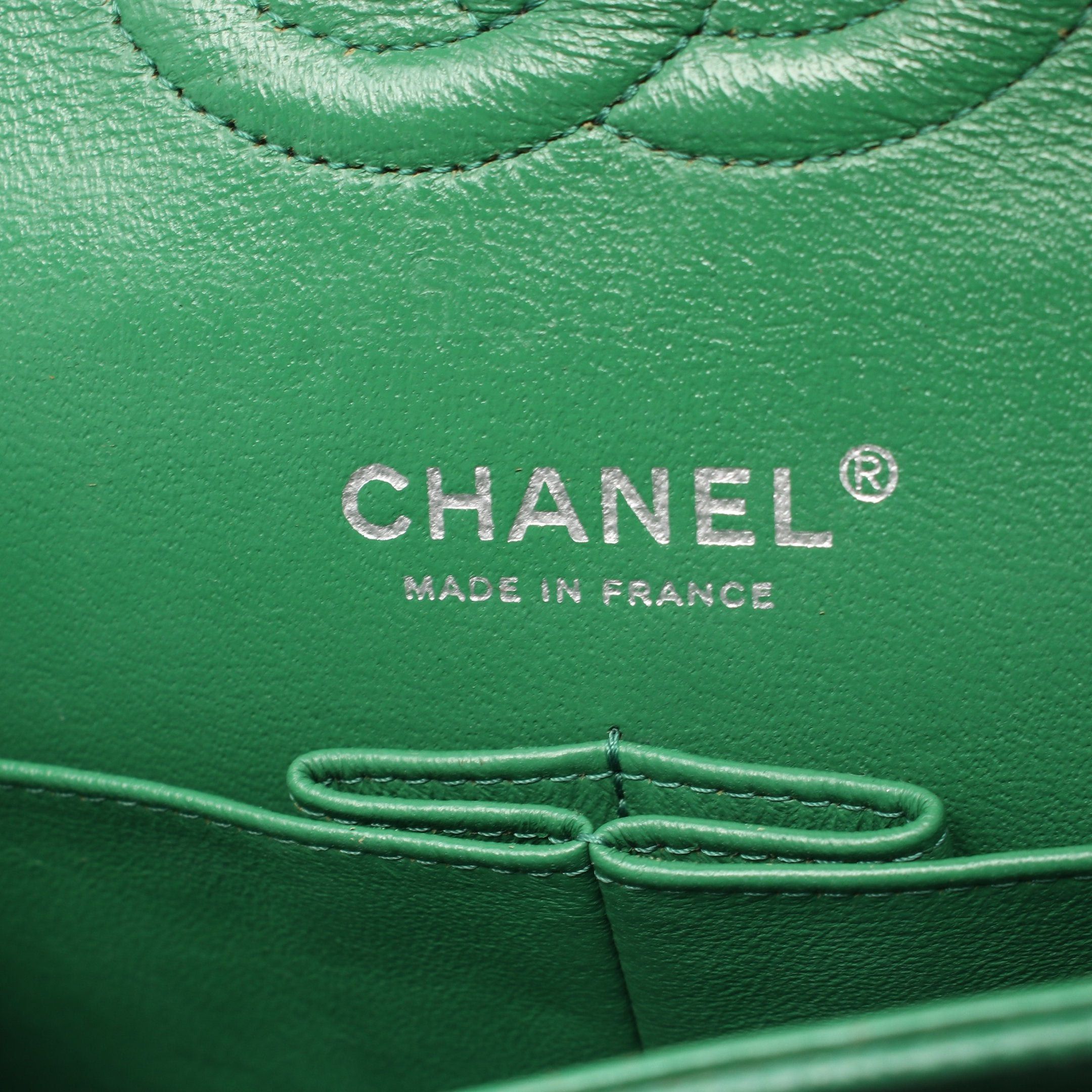 Chanel Chanel Matelasse Double Flap Chain Shoulder Bag Caviar Skin Green Antique Silver Hardware Size ONE SIZE - 4 Thumbnail