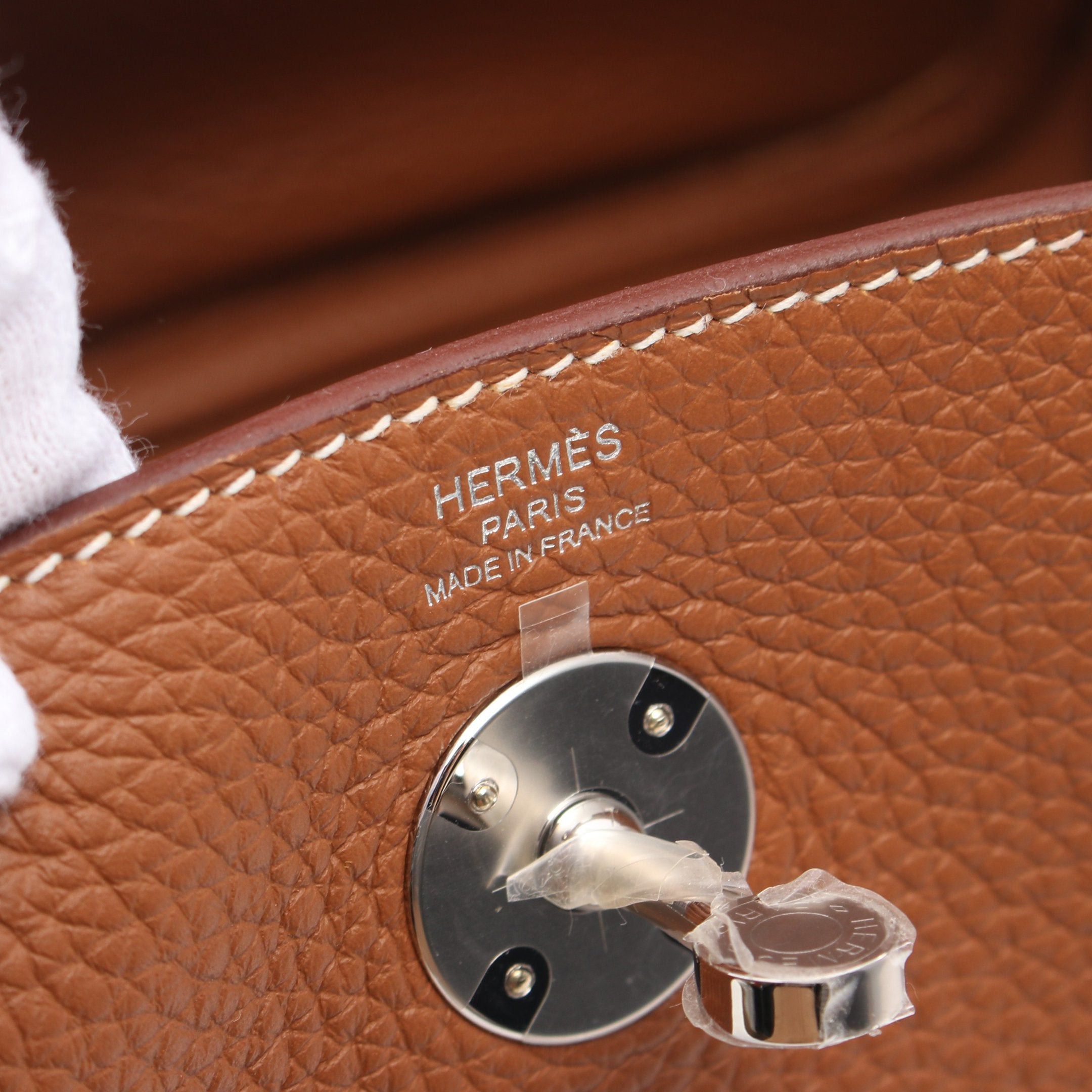 Hermes Hermes Lindy 26 Gold Shoulder Bag Clemence Leather Light Brown Silver Hardware B Stamp Size ONE SIZE - 4 Thumbnail