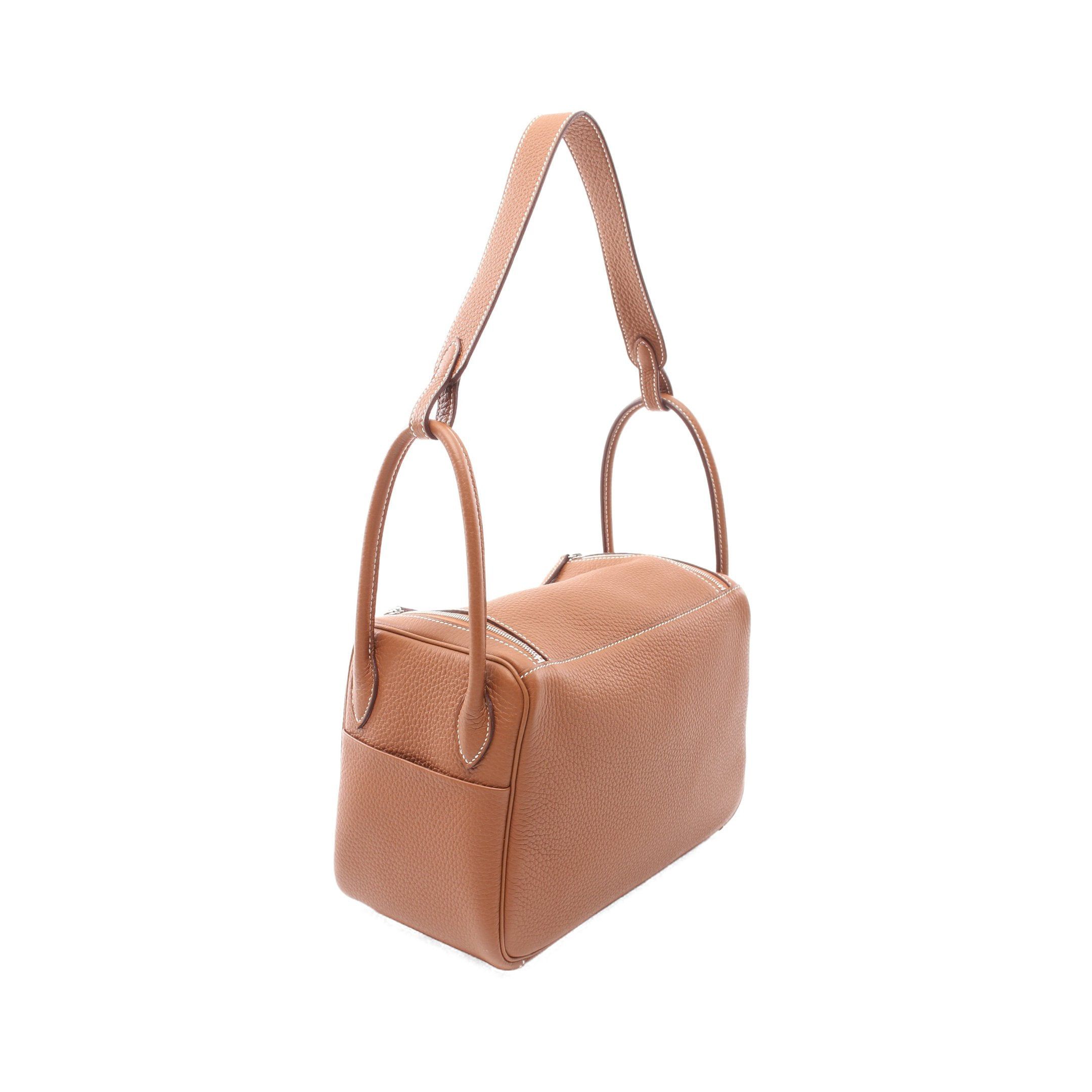 Hermes Hermes Lindy 26 Gold Shoulder Bag Clemence Leather Light Brown Silver Hardware B Stamp Size ONE SIZE - 2 Thumbnail