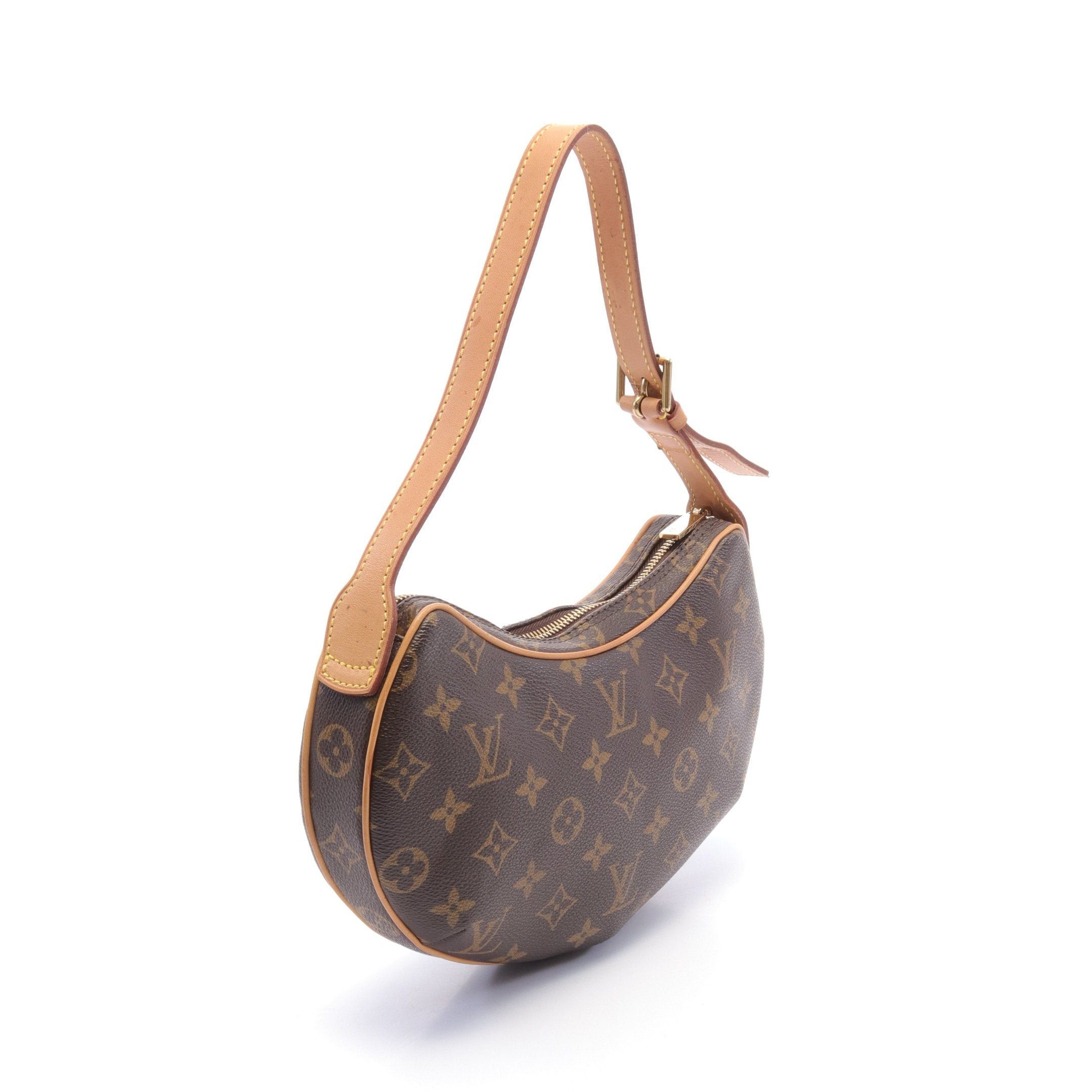 Louis Vuitton Louis Vuitton Pochette Croissant Monogram Shoulder Bag Leather Brown Size ONE SIZE - 2 Thumbnail