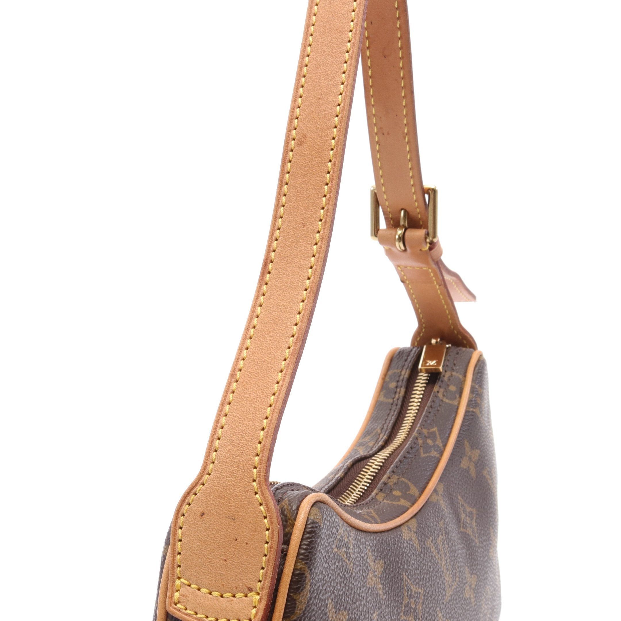 Louis Vuitton Louis Vuitton Pochette Croissant Monogram Shoulder Bag Leather Brown Size ONE SIZE - 6 Thumbnail