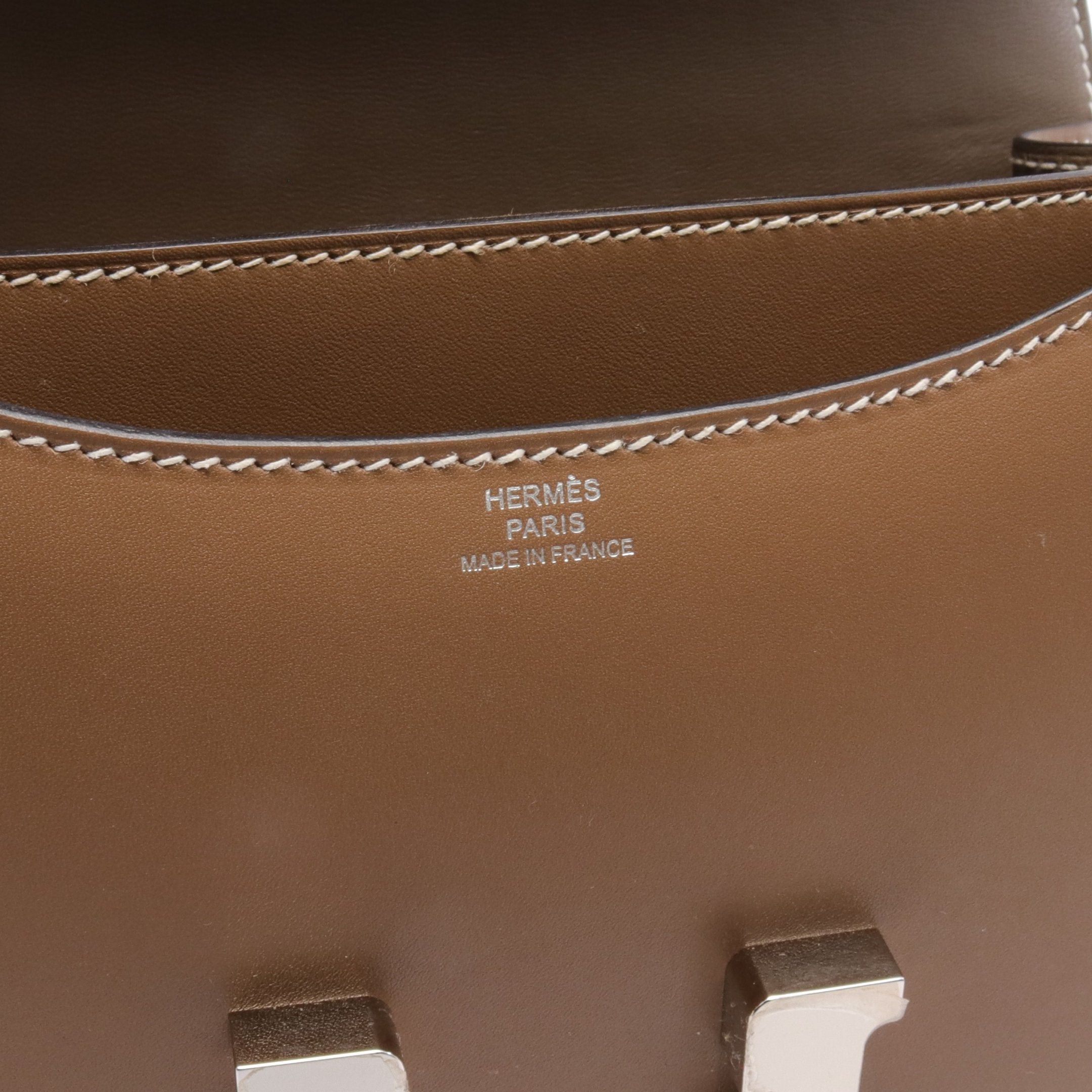 Hermes Hermes Constance 3 Mini Etoupe Shoulder Bag Box Calf Gray Brown Silver Hardware D Stamp Size ONE SIZE - 4 Thumbnail
