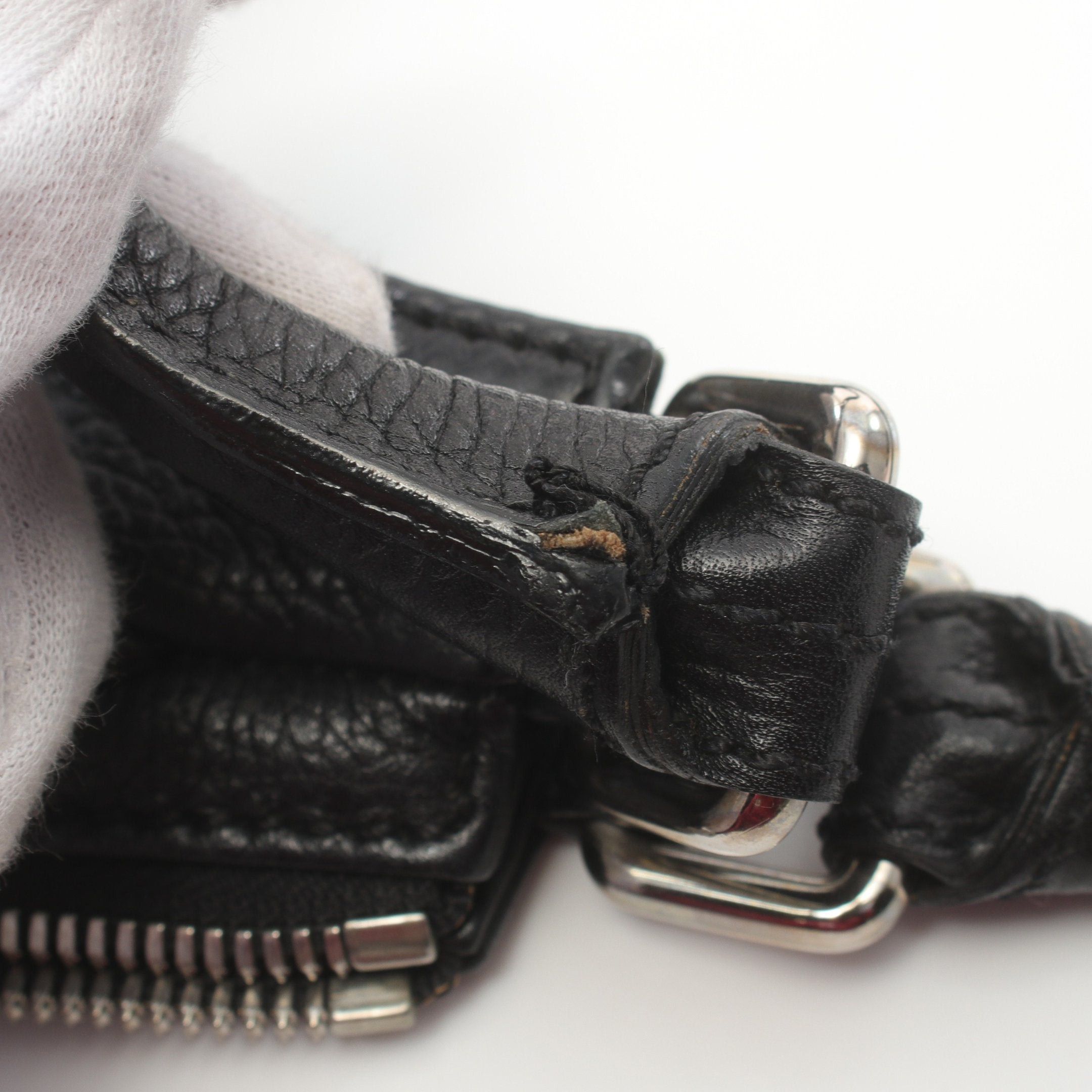 Chanel Chanel Handbag Leather Black Silver Hardware Tassel Size ONE SIZE - 9 Thumbnail