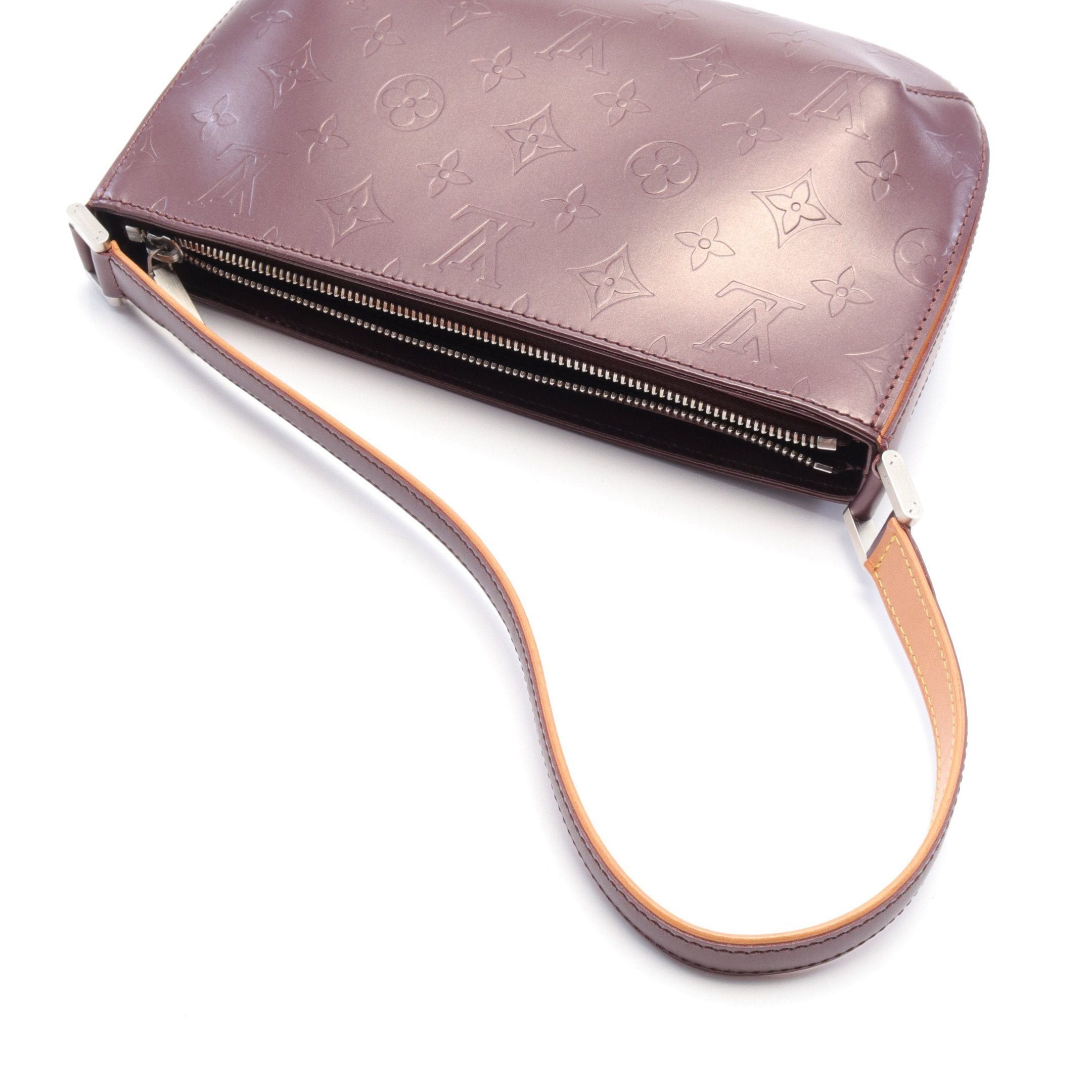 Louis Vuitton Louis Vuitton Fowler Monogram Mat Violet Handbag Leather Purple Size ONE SIZE - 7 Thumbnail